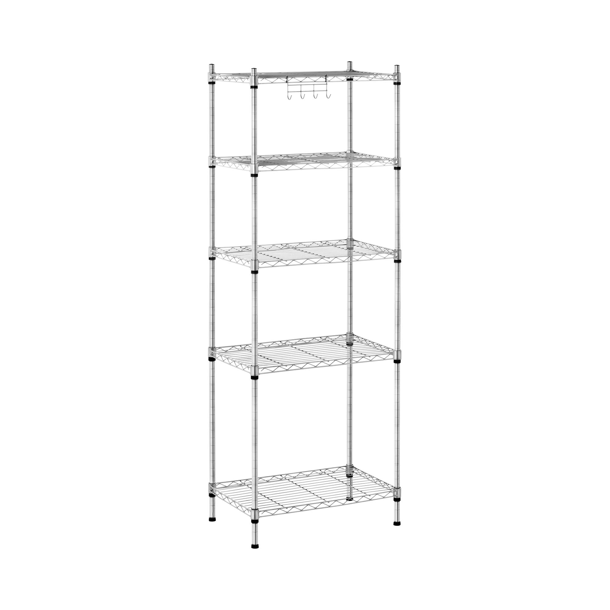 Royal Catering Metallregal - 35 x 55 x 150 cm - 150 kg - grau