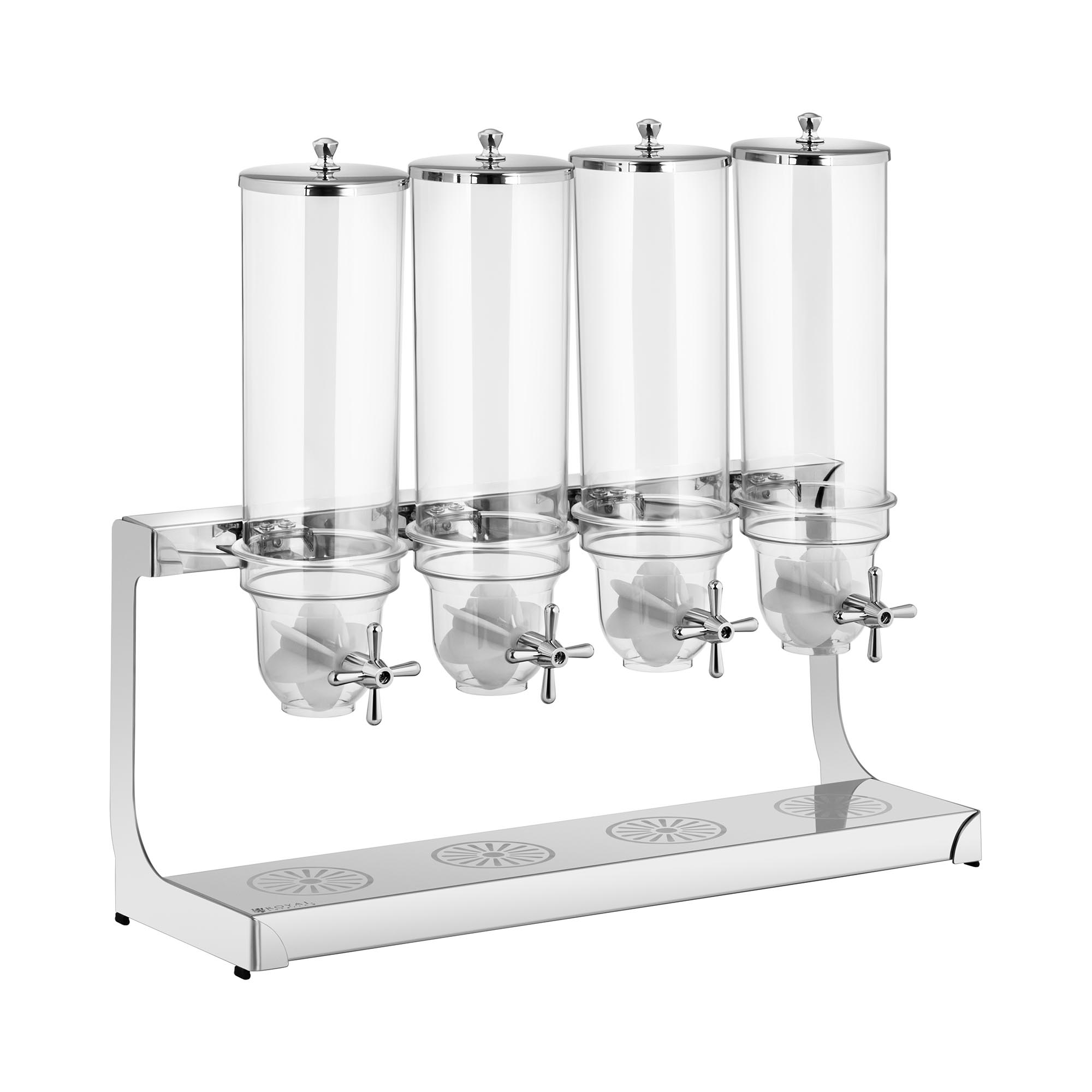 Royal Catering Müslispender - 4 x 3,5 l - 4 Behälter