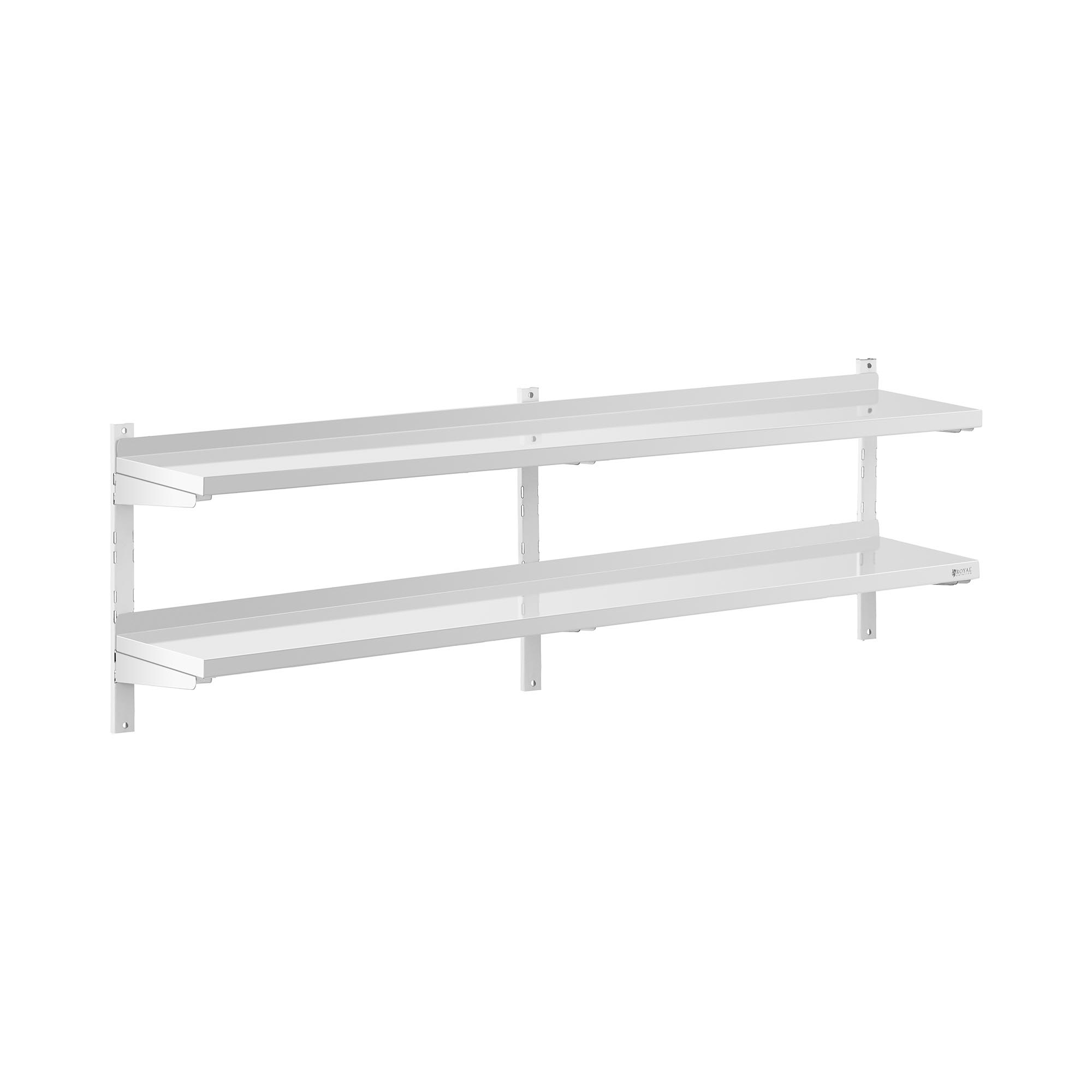 Royal Catering Wandbord - 2 Ablagen - 30 x 200 cm