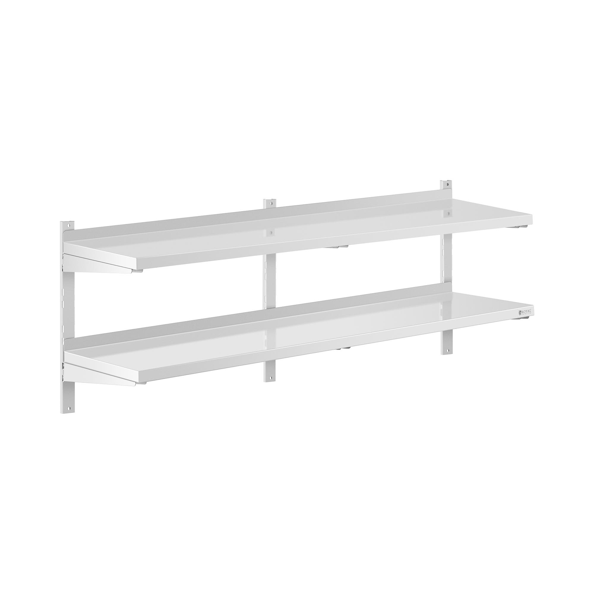 Royal Catering Wandbord - 2 Ablagen - 40 x 160 cm