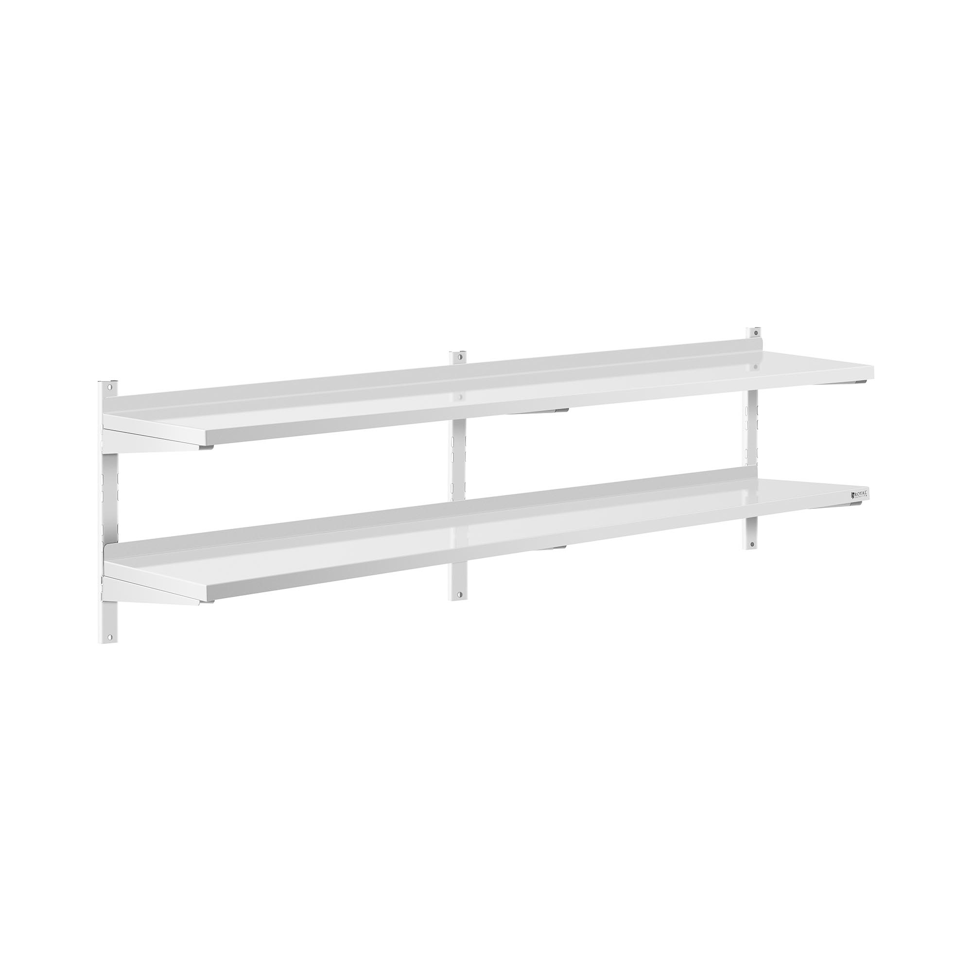 Royal Catering Wandbord - 2 Ablagen - 40 x 200 cm