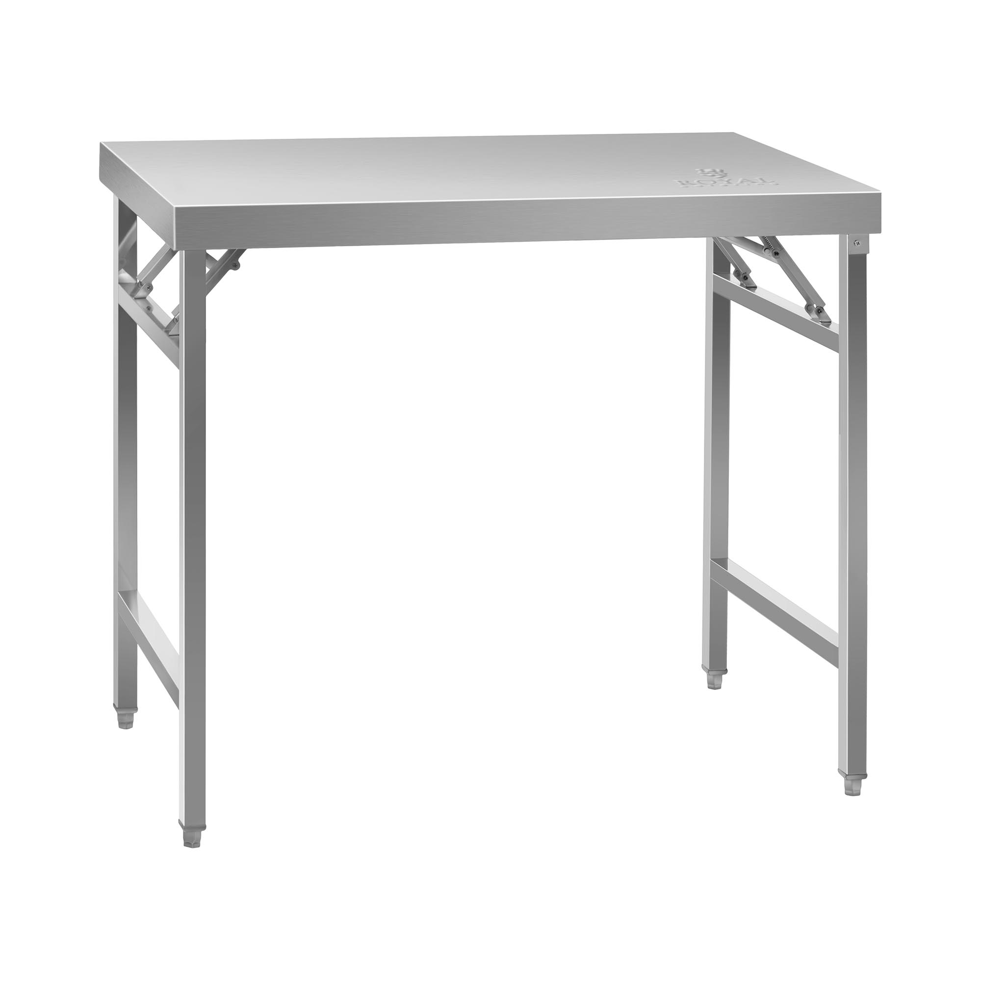 Edelstahl-Arbeitstisch - ECO - 60 x 100 cm - 200 kg - klappbar - Royal Catering