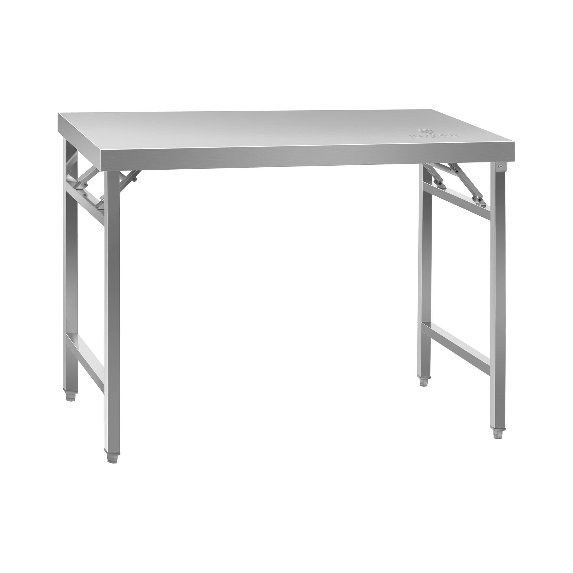 Edelstahl-Arbeitstisch - ECO - 70 x 120 cm - 215 kg - klappbar - Royal Catering