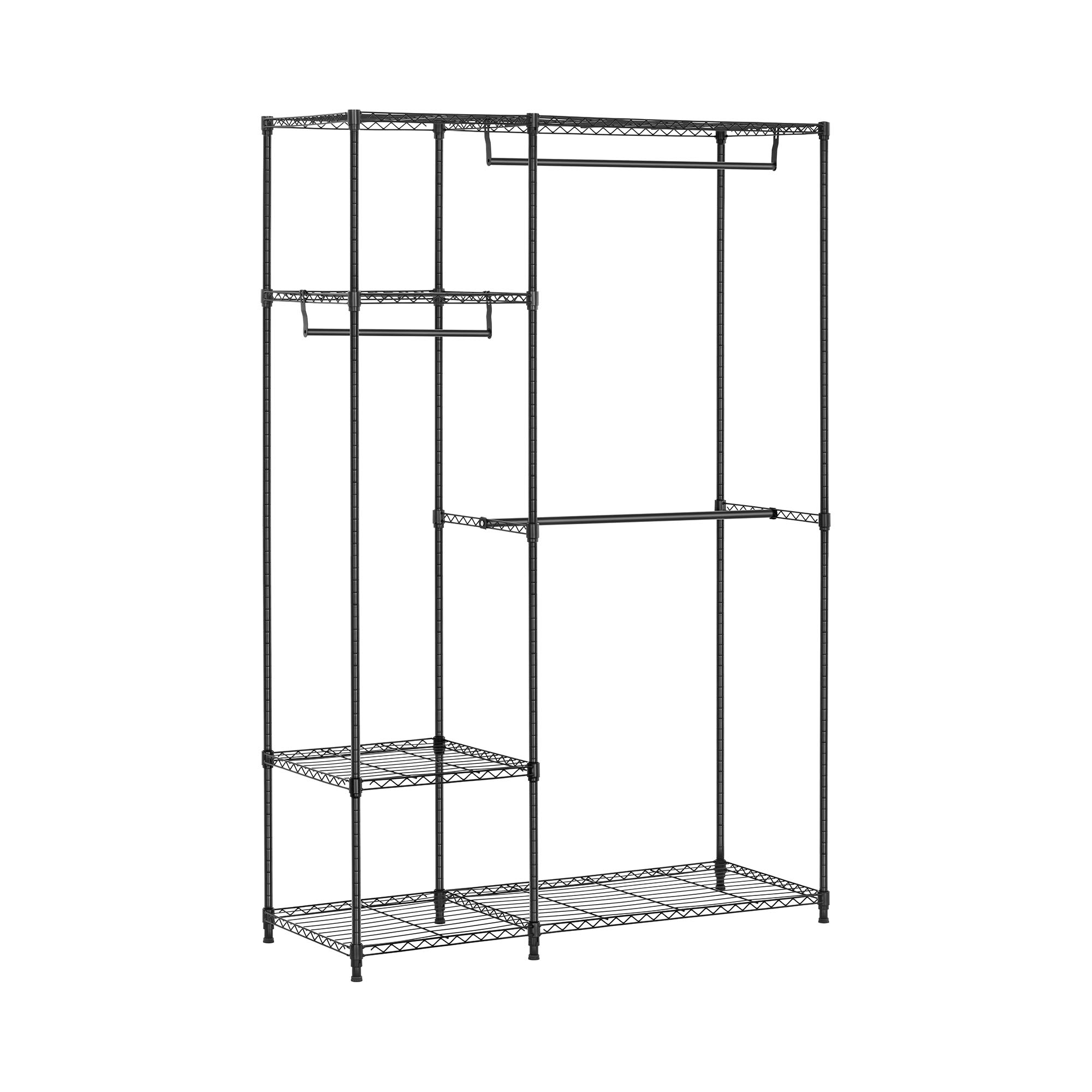 Royal Catering Garderobenständer Metall - 120 x 45 x 179,5 cm - 270 kg - schwarz