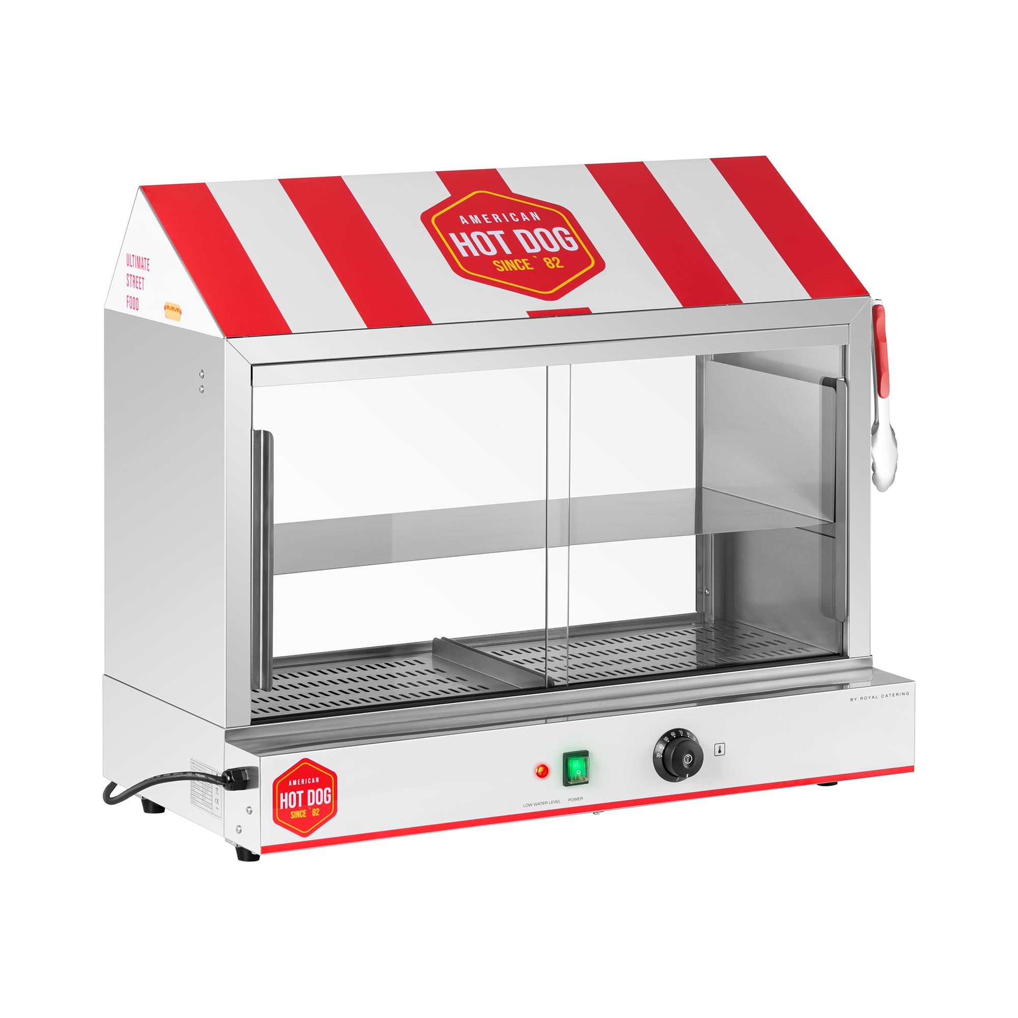 Royal Catering Hot Dog Steamer - 300 Würstchen - 100 Brötchen - 2.400 W