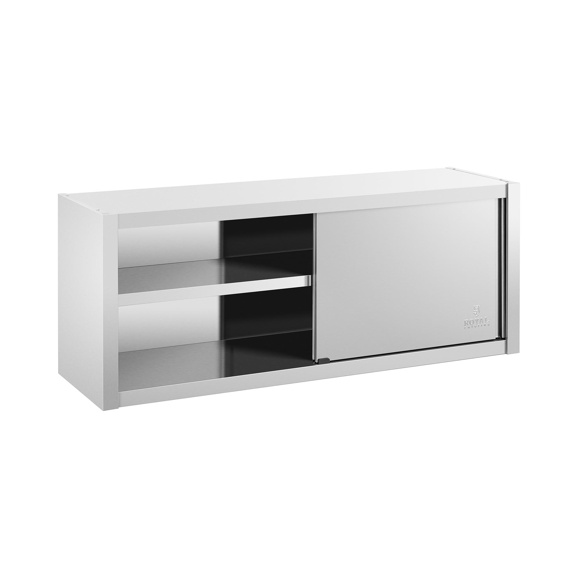 Royal Catering Edelstahl Hängeschrank - 150 x 45 cm