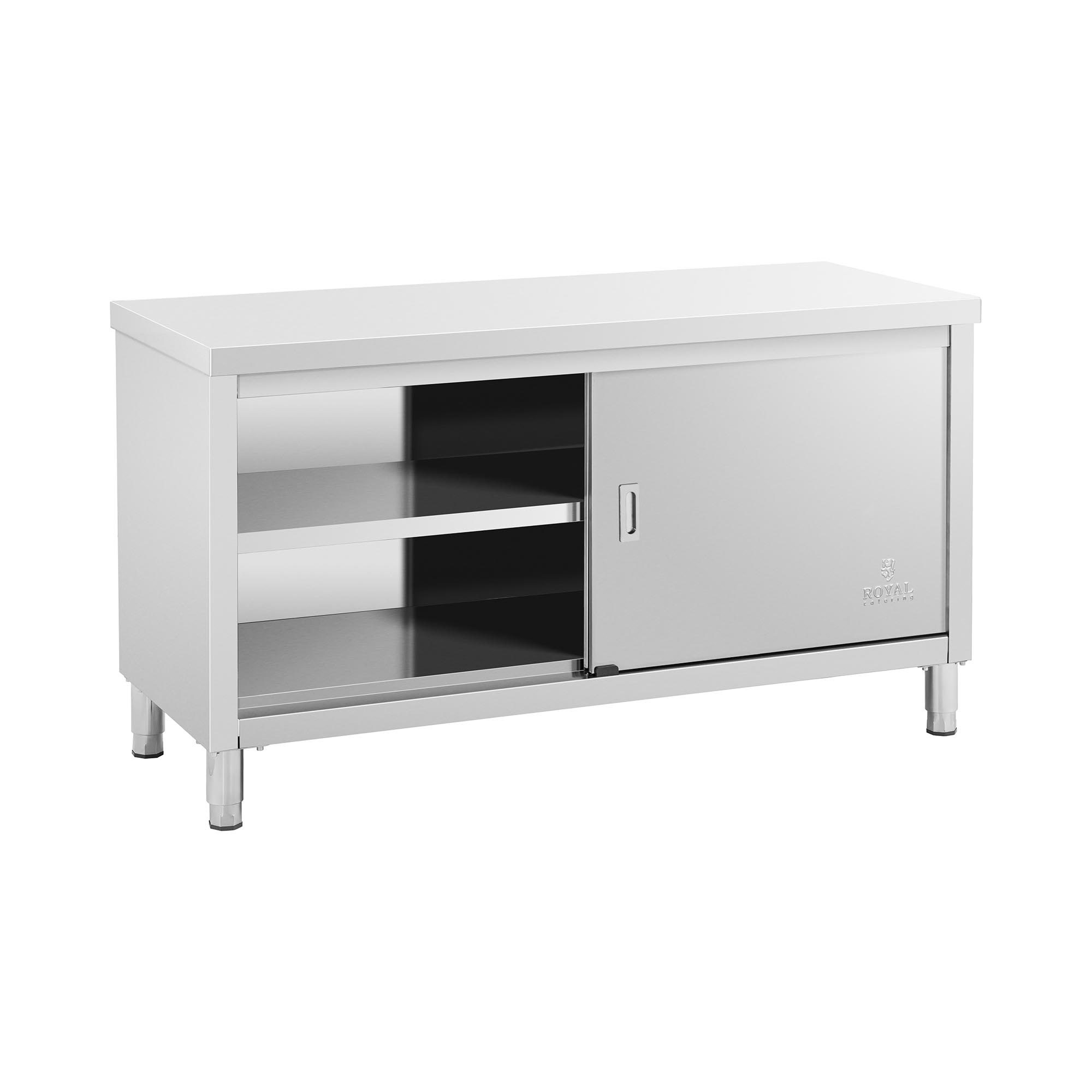 Edelstahl-Arbeitsschrank - ECO - 150 x 60 cm - 500 kg - Royal Catering