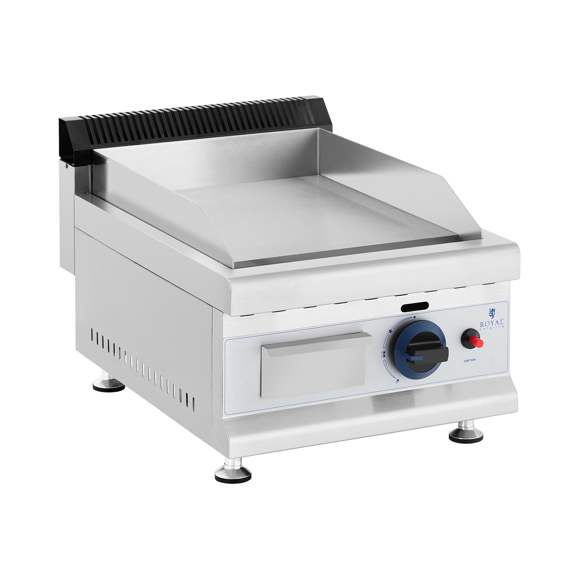 Royal Catering Gasgrill - 35 x 40 cm - glatt - 3.000 W - Propan/Butan - 0,03 bar