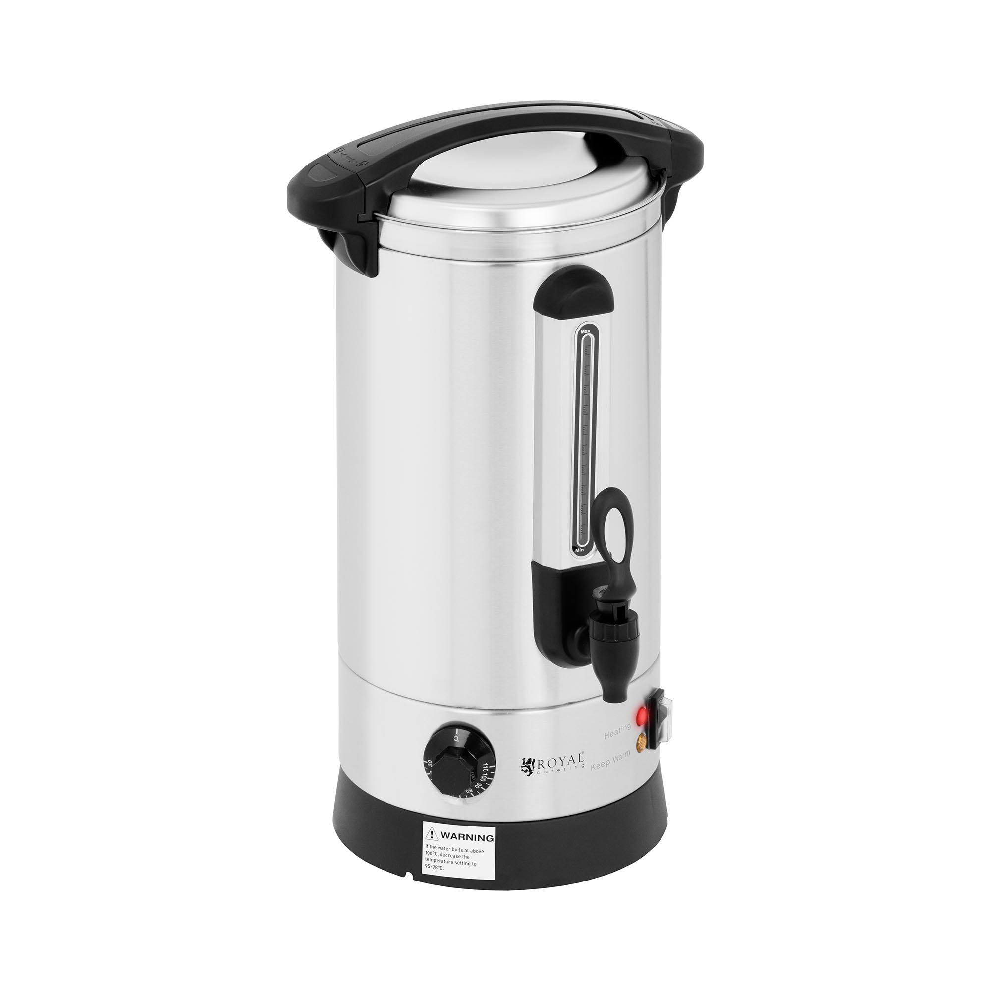 Royal Catering Wasserkocher - 8,7 L - 1.500 W - doppelwandig