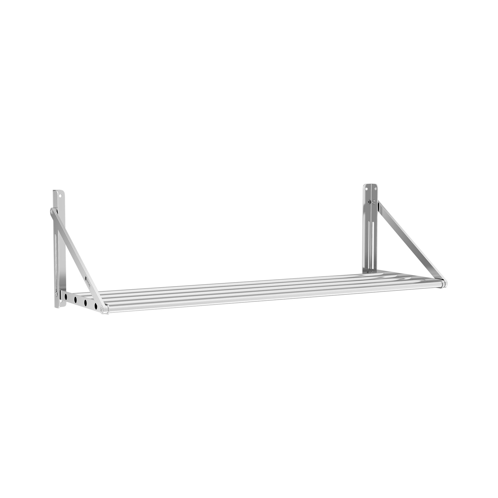 Royal Catering Wandbord - klappbar - Stangendesign - 120 x 45 cm - 40 kg - Edelstahl
