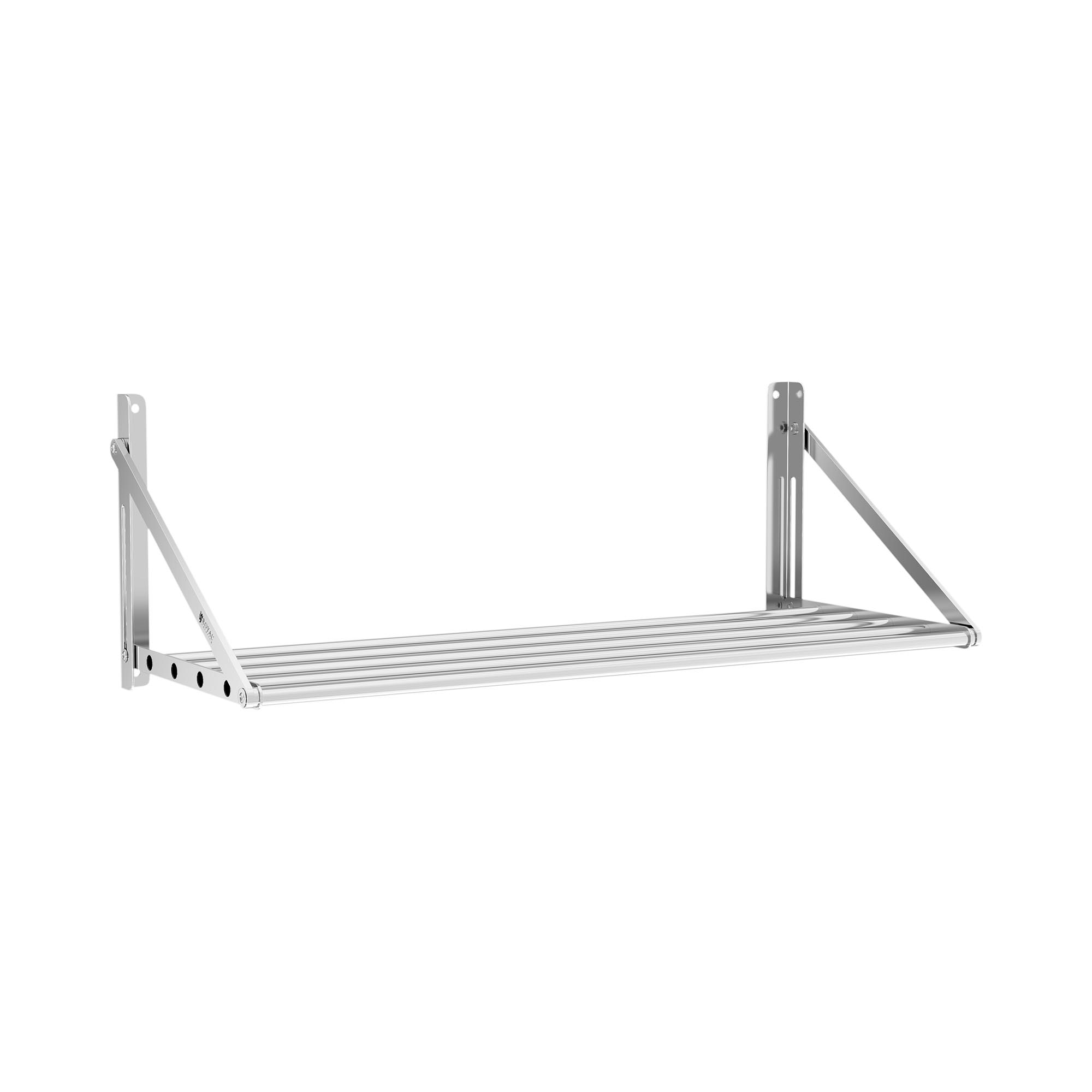 Royal Catering Wandbord - klappbar - Stangendesign - 100 x 45 cm - 40 kg - Edelstahl