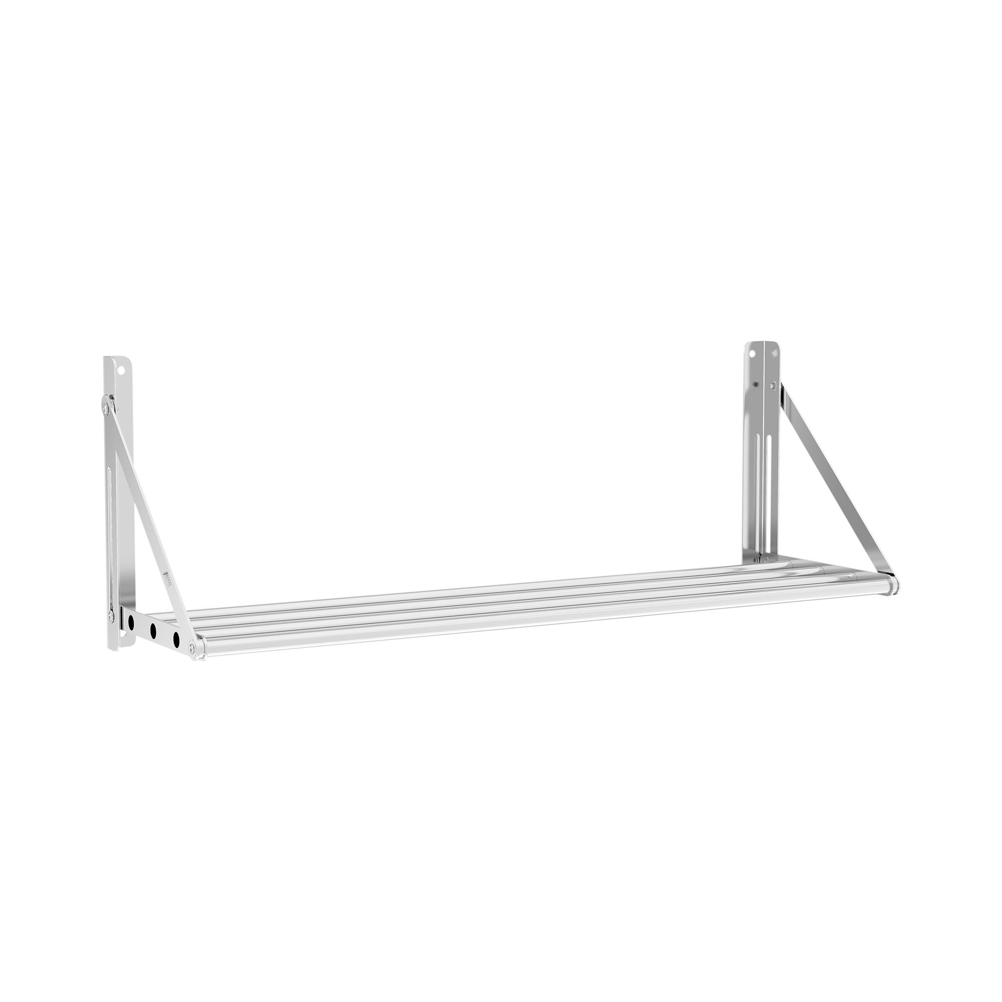 Royal Catering Wandbord - klappbar - Stangendesign - 100 x 30 cm - 40 kg - Edelstahl