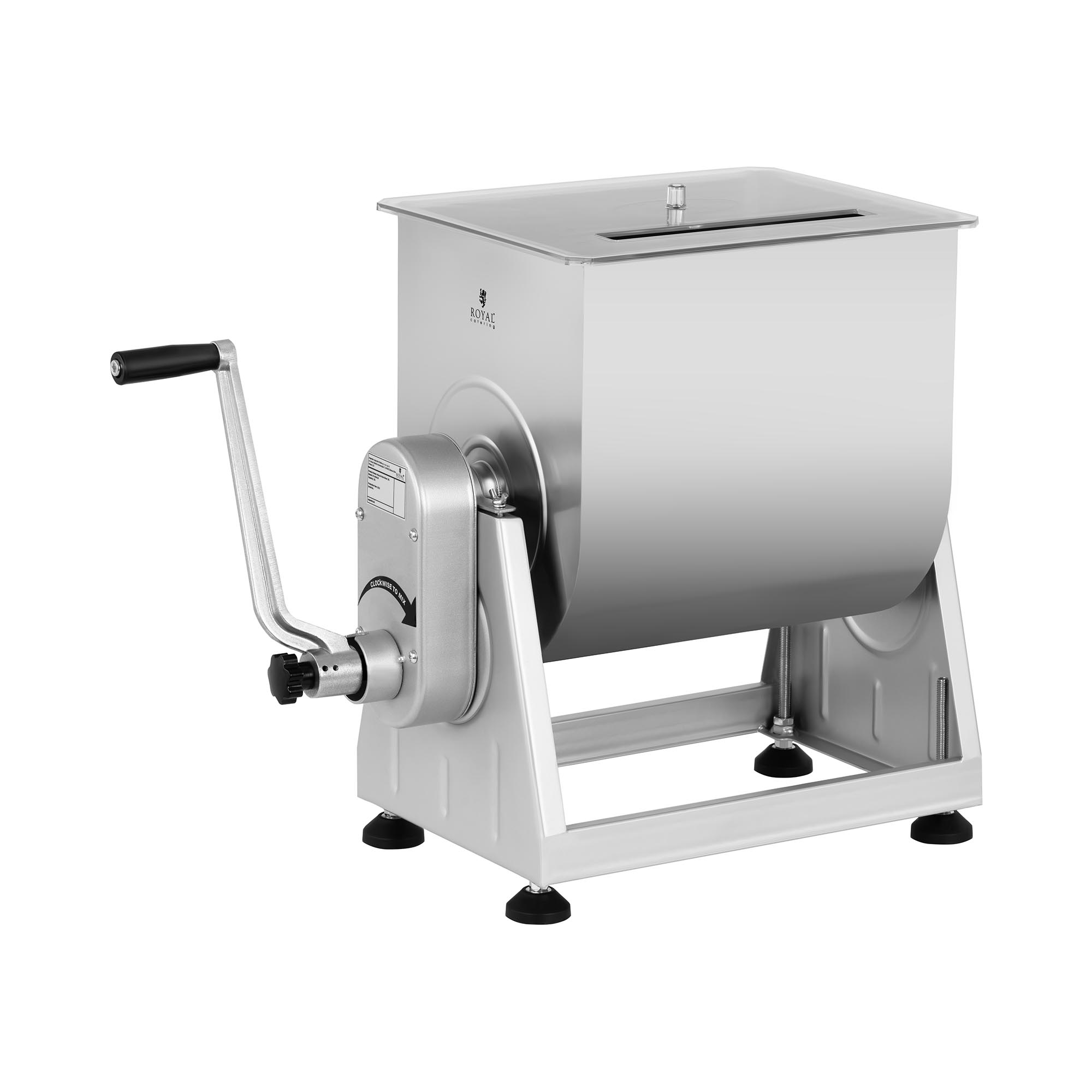 Royal Catering Fleischmischer - 28 L - Edelstahl - manuell