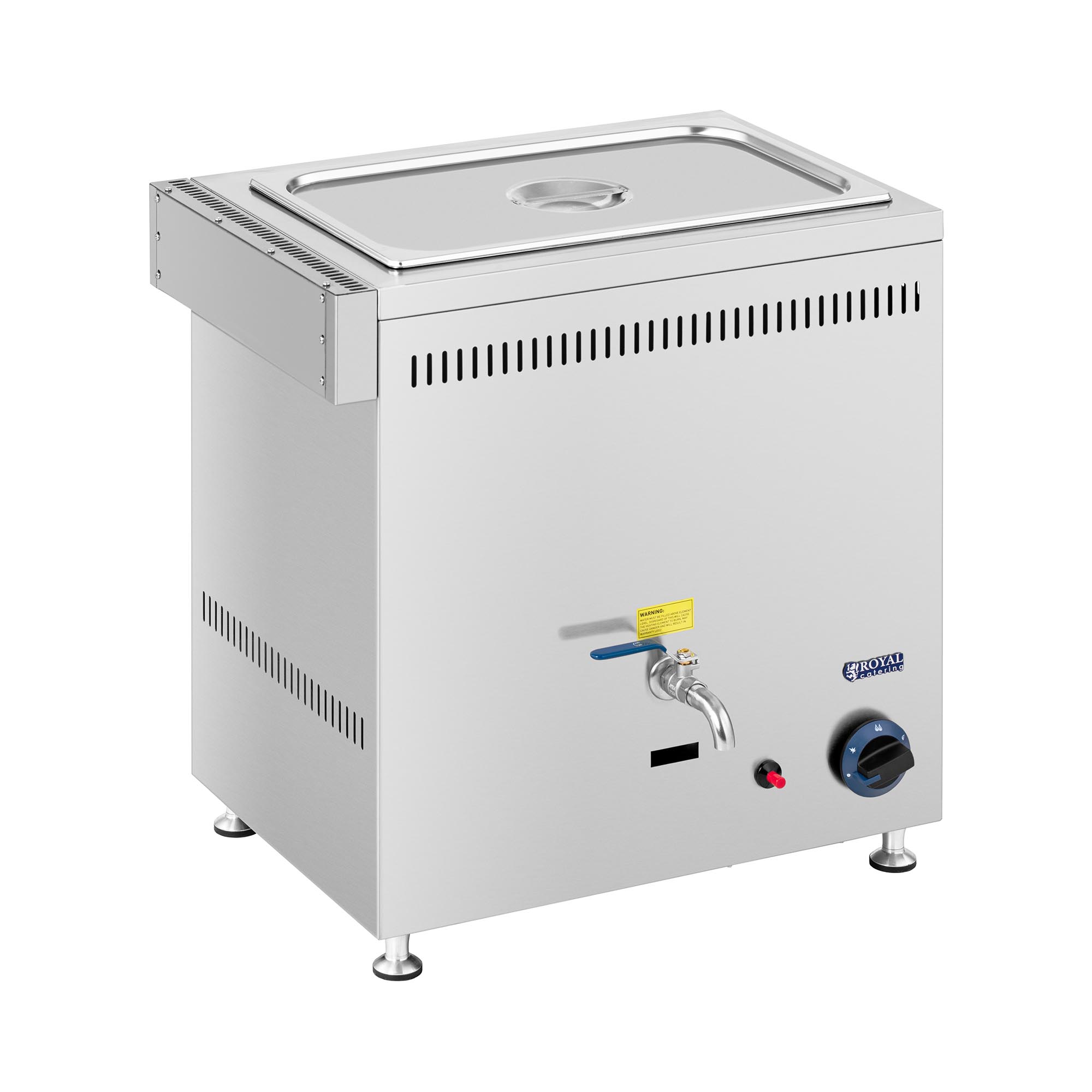 Royal Catering Gas Bain Marie - 3300 W - GN 1 x 1/1 - 0,05 bar - G30