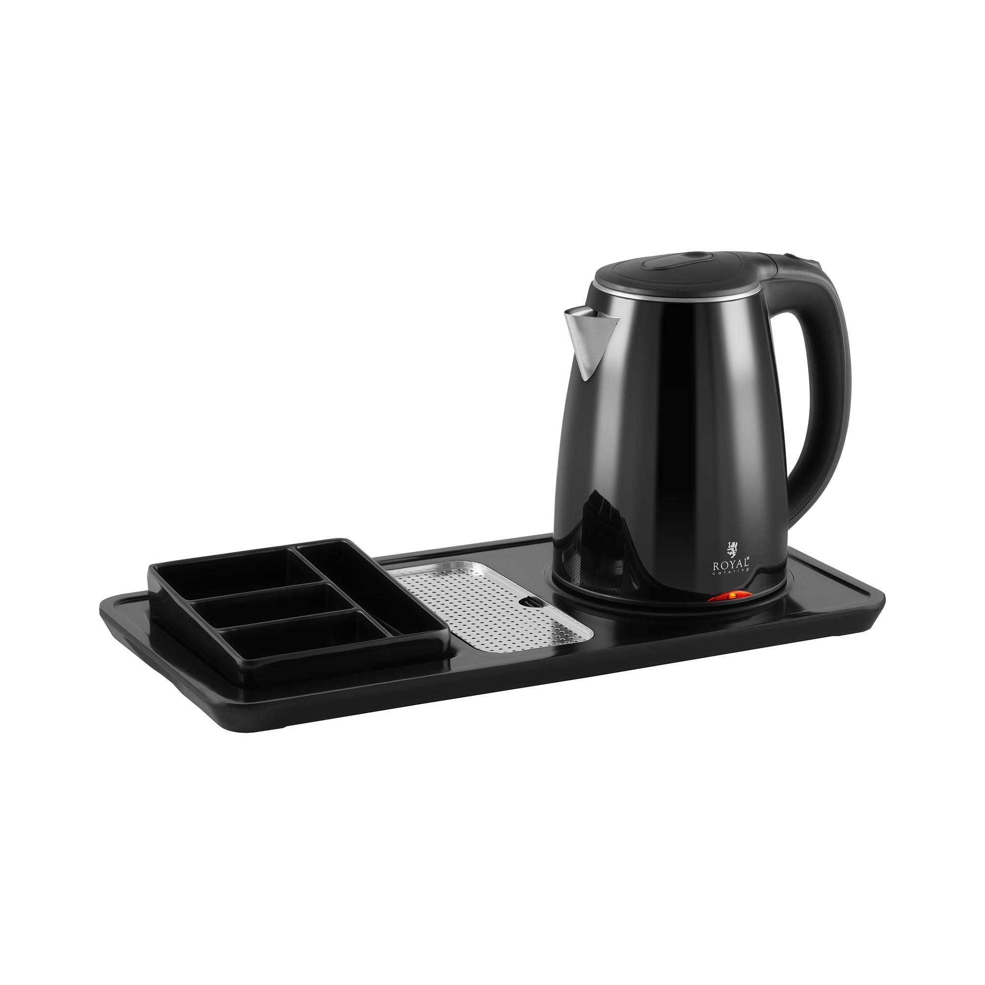 Royal Catering Wasserkocher - Kaffee- und Teestation - 1,2 L - 1800 W - kabellos