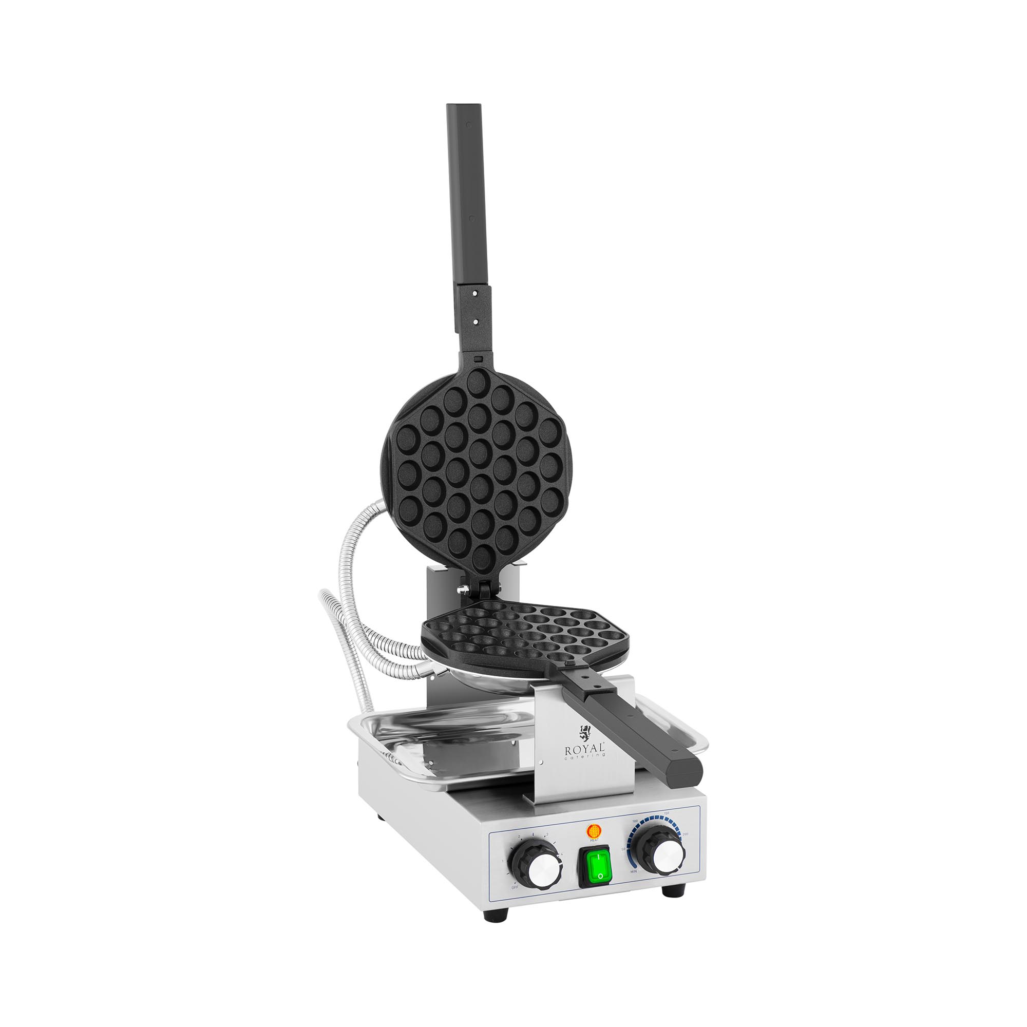 Royal Catering Bubble Waffeleisen - 1.400 W - 50 - 250 °C - Timer: 0 - 5 min