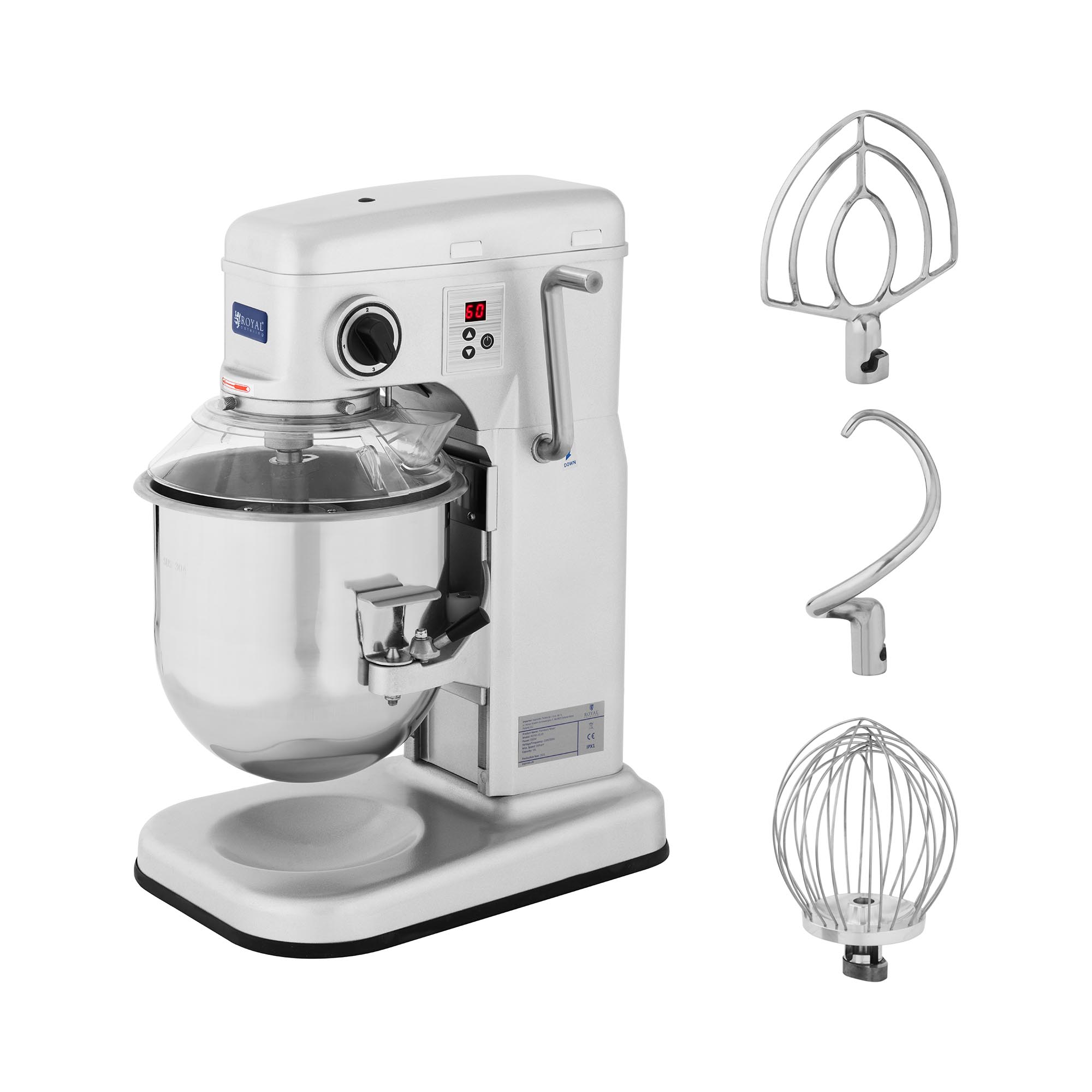 Teigknetmaschine - 10 L - Royal Catering - 650 W