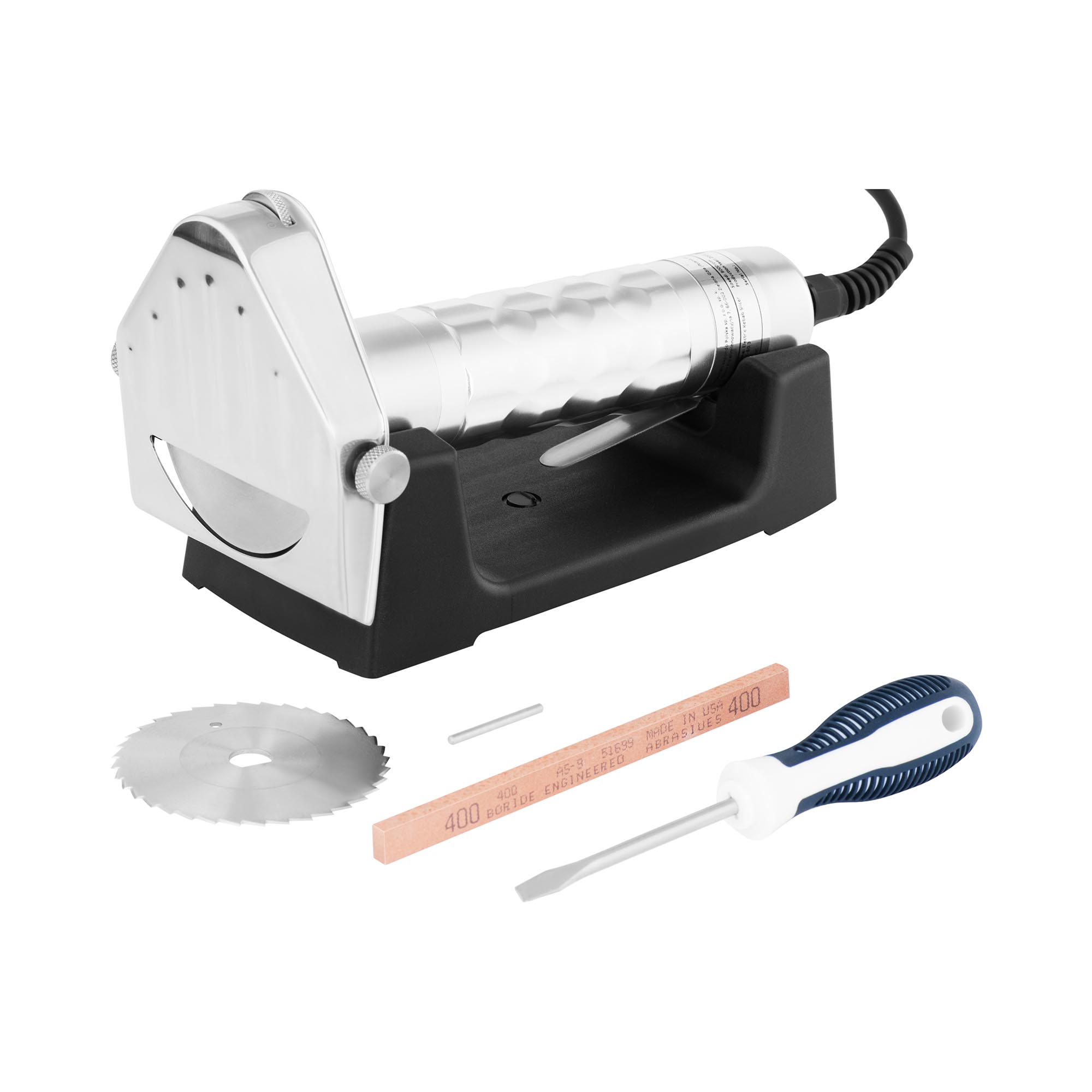 Dönermesser elektrisch - 8000 U/min - Royal Catering - 80 mm Klinge