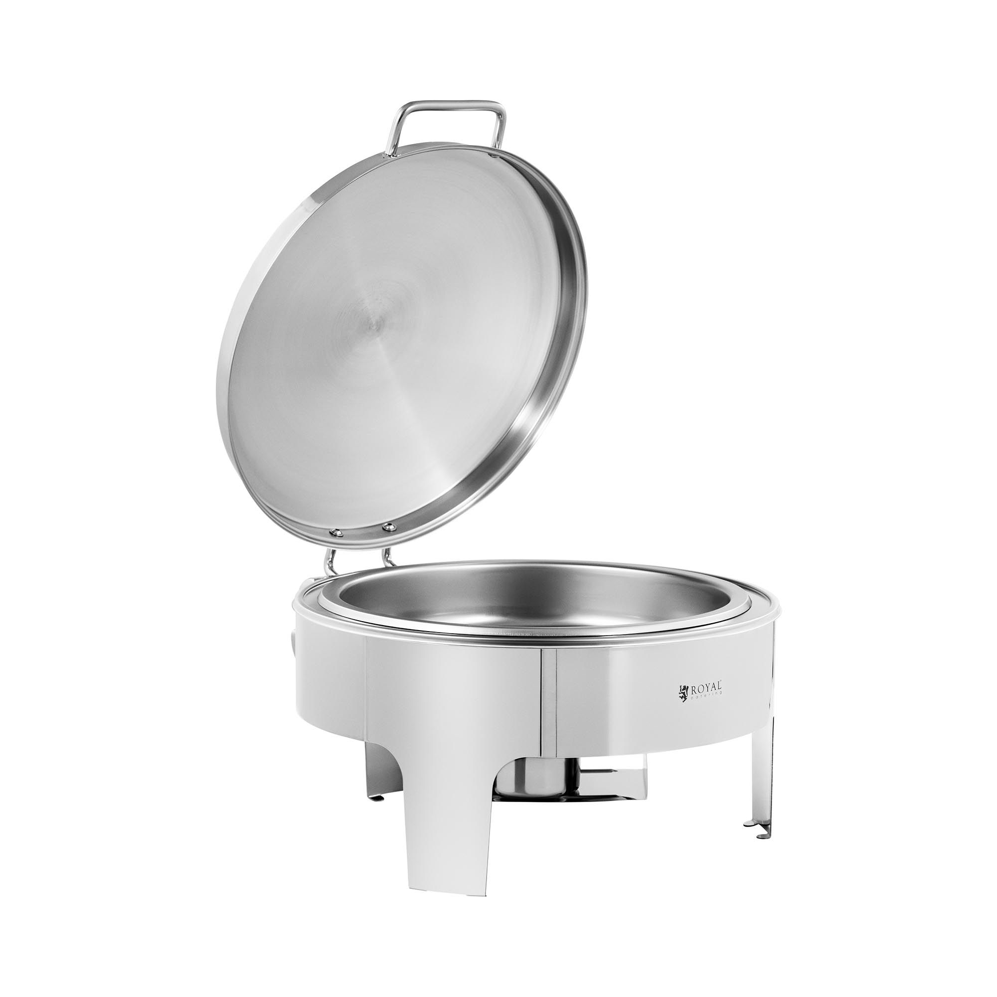 Chafing Dish - rund - Royal Catering - 5,8 L - 1 Brennstoffzelle