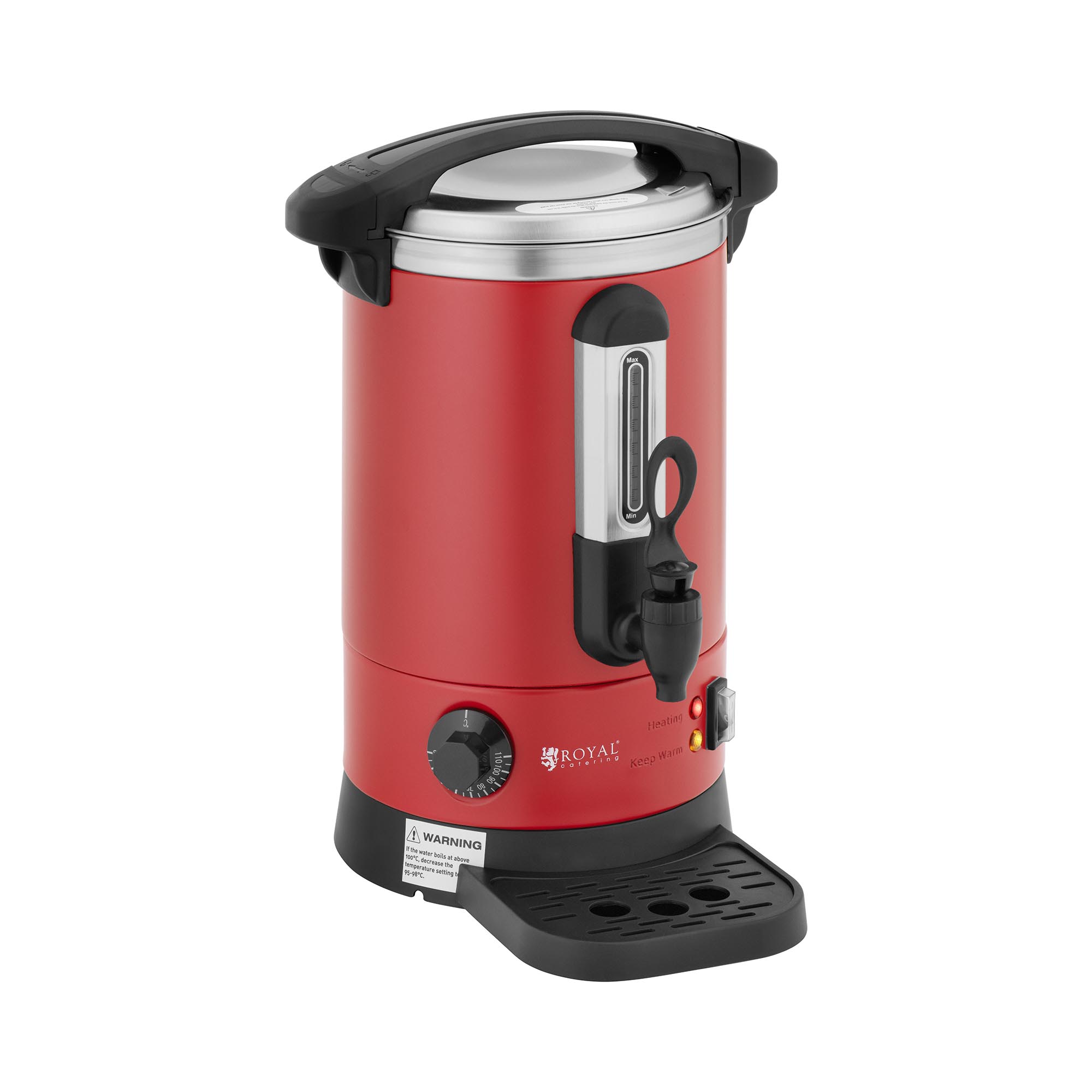 Royal Catering Wasserkocher - 6.1 L - 1500 W - Rot