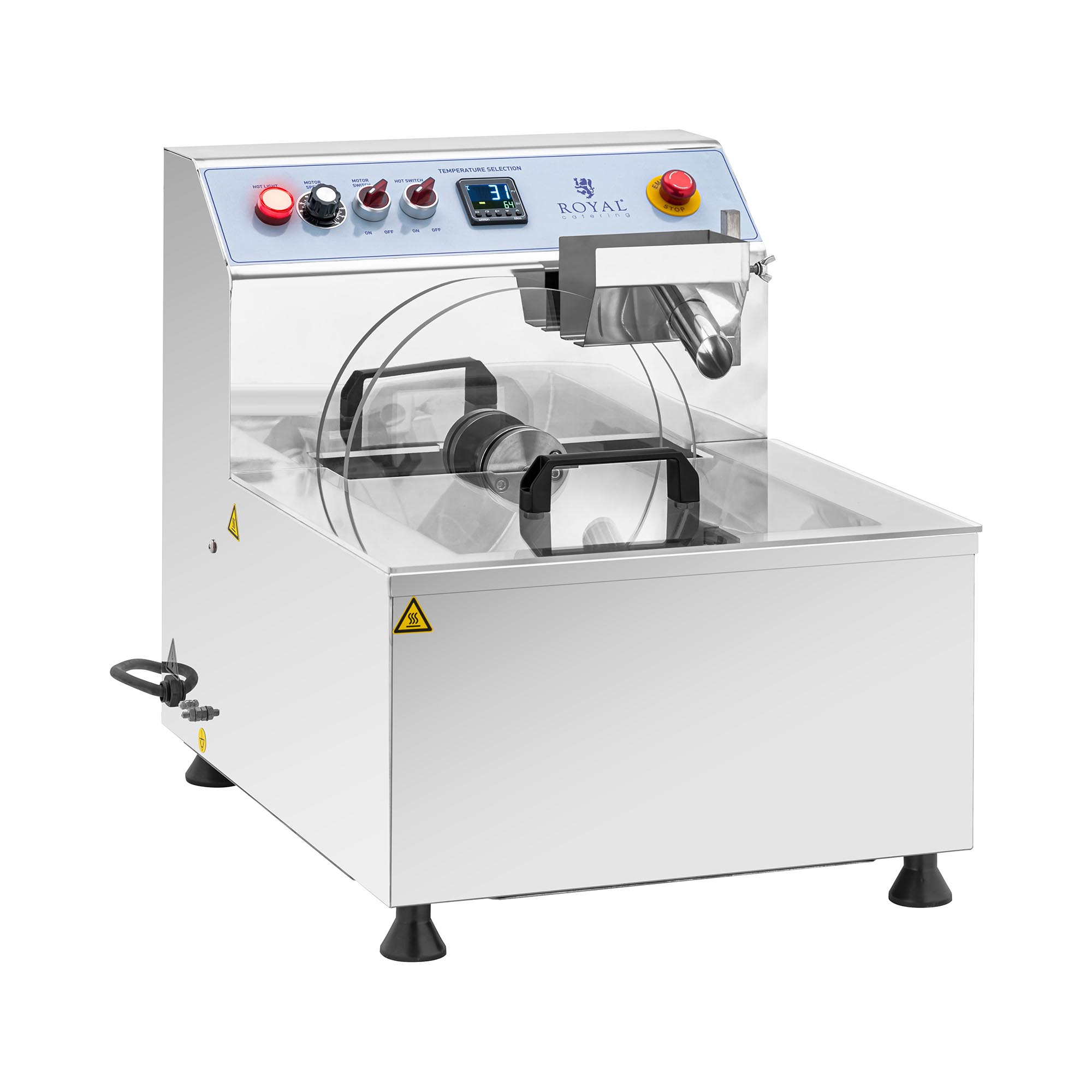 Schokoladen-Temperiergerät - Edelstahl - 750 W - 8 l - Royal Catering