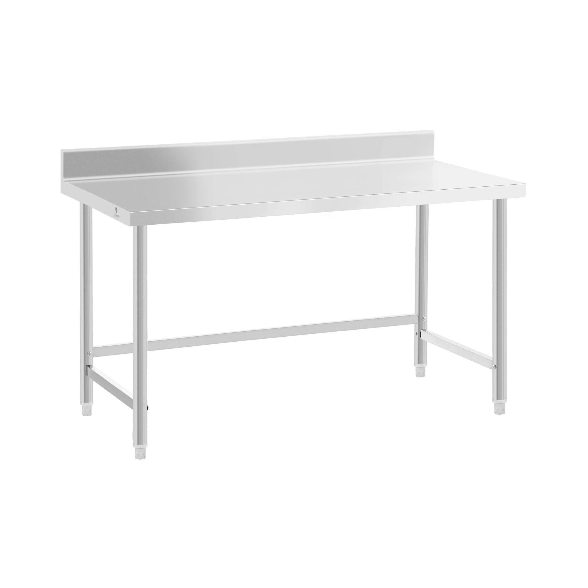 Edelstahl-Arbeitstisch - ECO - 150 x 70 cm - 300 kg - Aufkantung - Royal Catering
