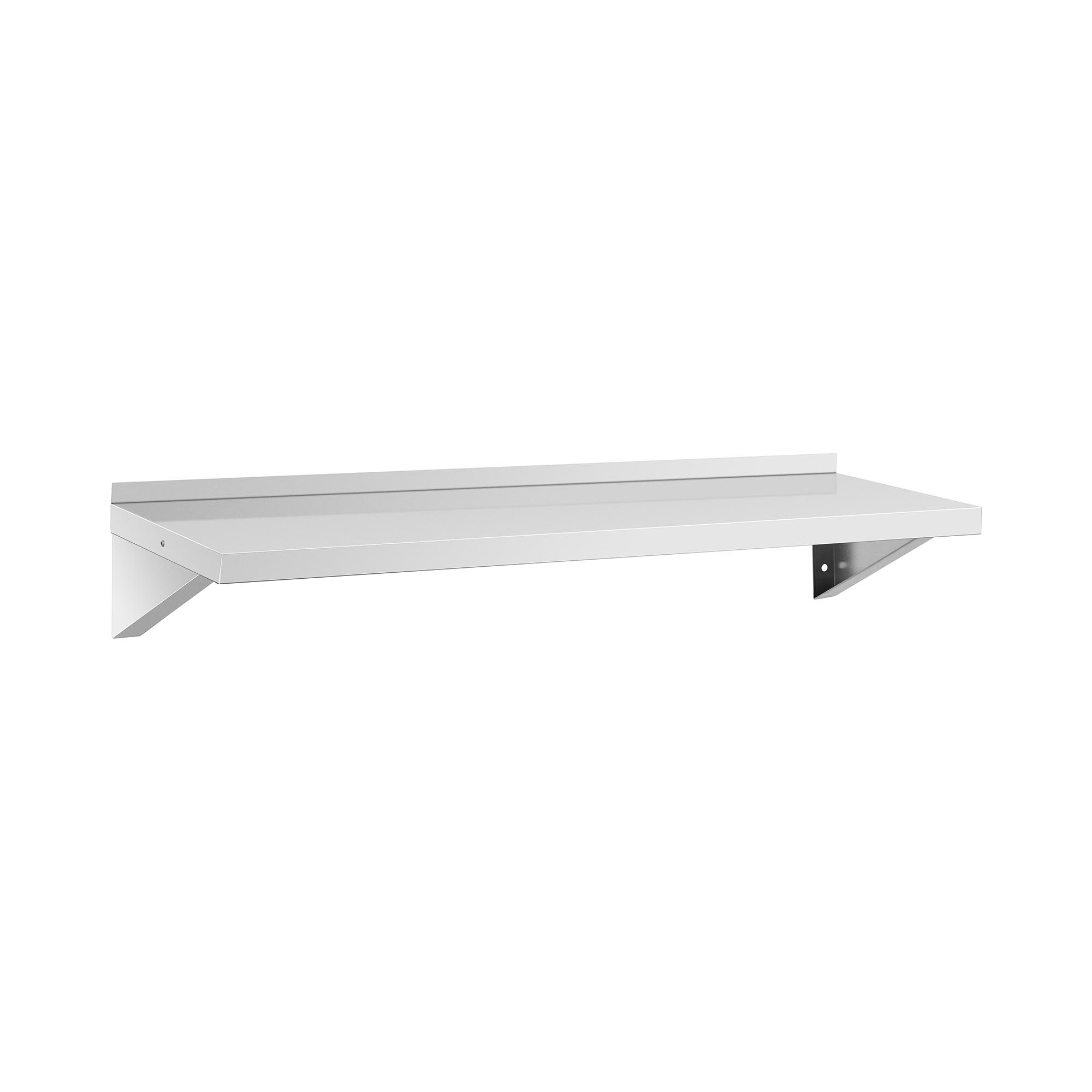 Wandbord - Edelstahl - 120 x 40 cm - bis 30 kg - Royal Catering