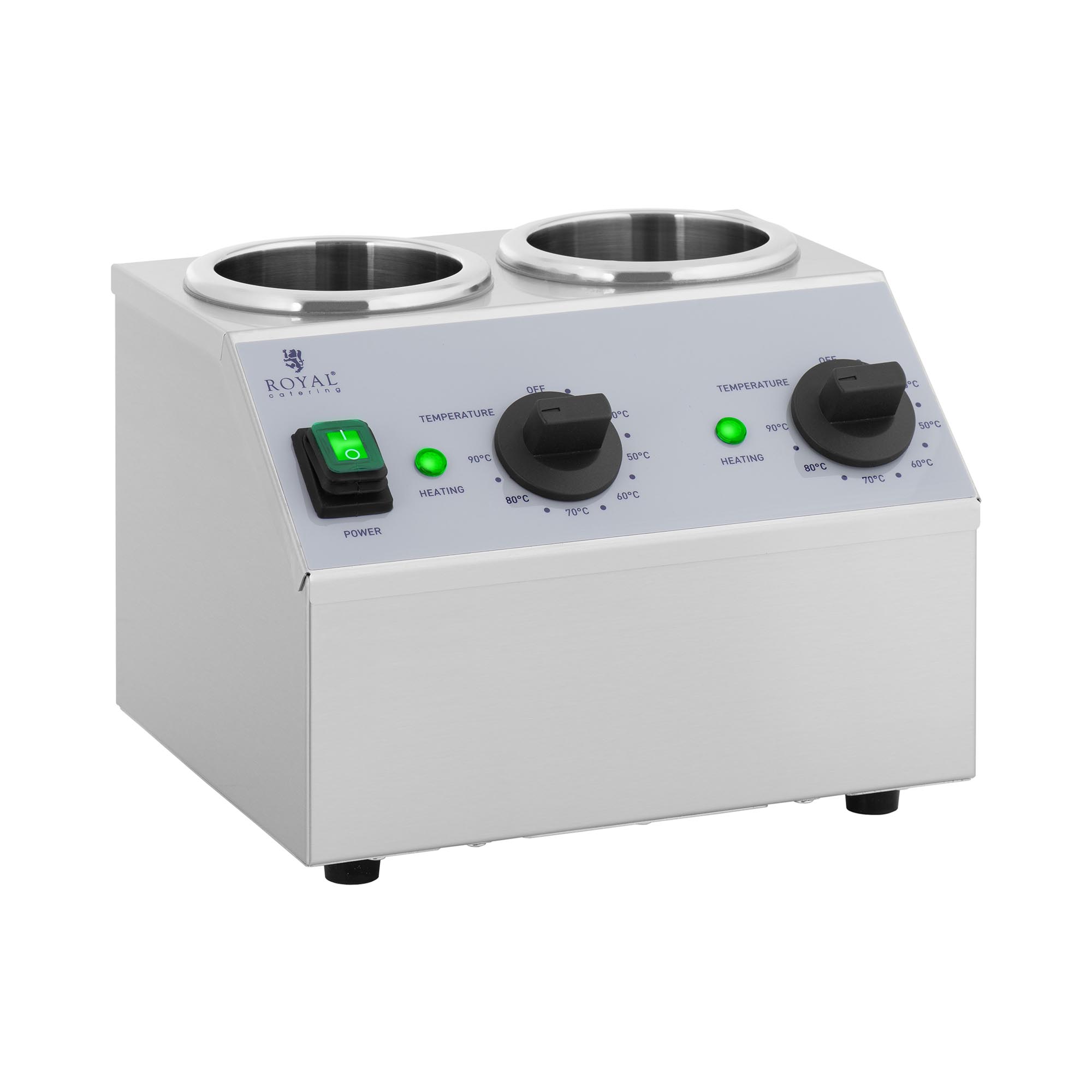 Saucenwärmer - 2 x 1 L - Bedienfeld oben - Royal Catering