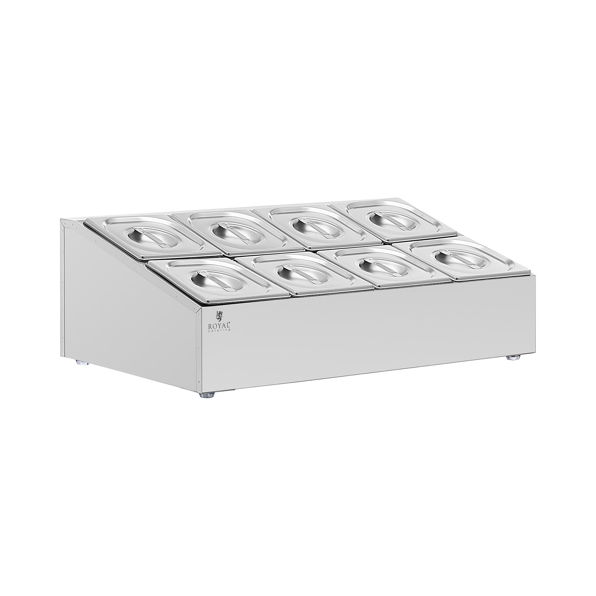 GN Aufsatzbord - 2 x 4 GN 1/6 - 12,8 l - Royal Catering