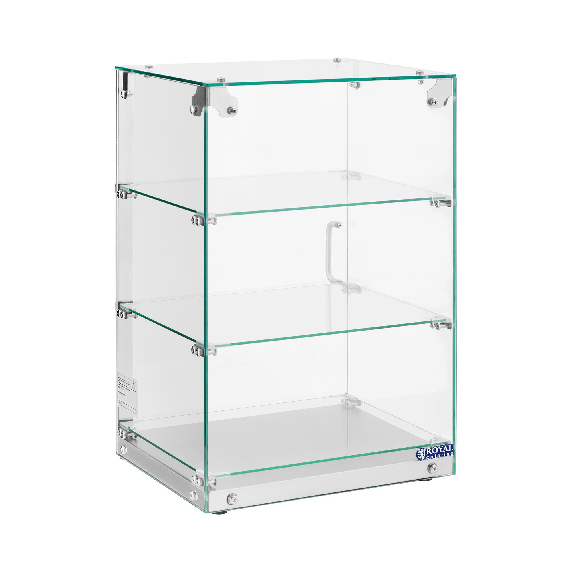 Royal Catering Kuchenvitrine - 60 l - 3 Ebenen