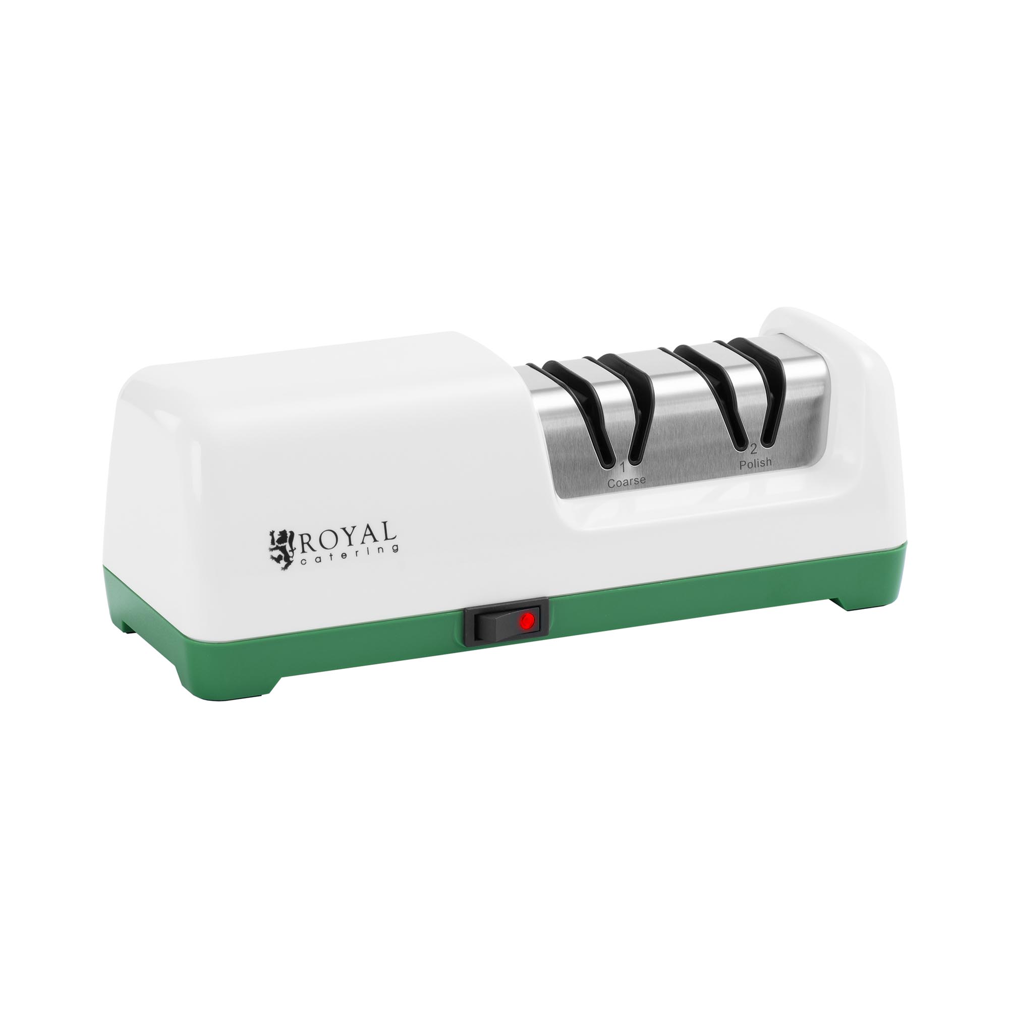 Elektrischer Diamant-Messerschärfer - 2 Stufen - 20° - Weiß - Royal Catering