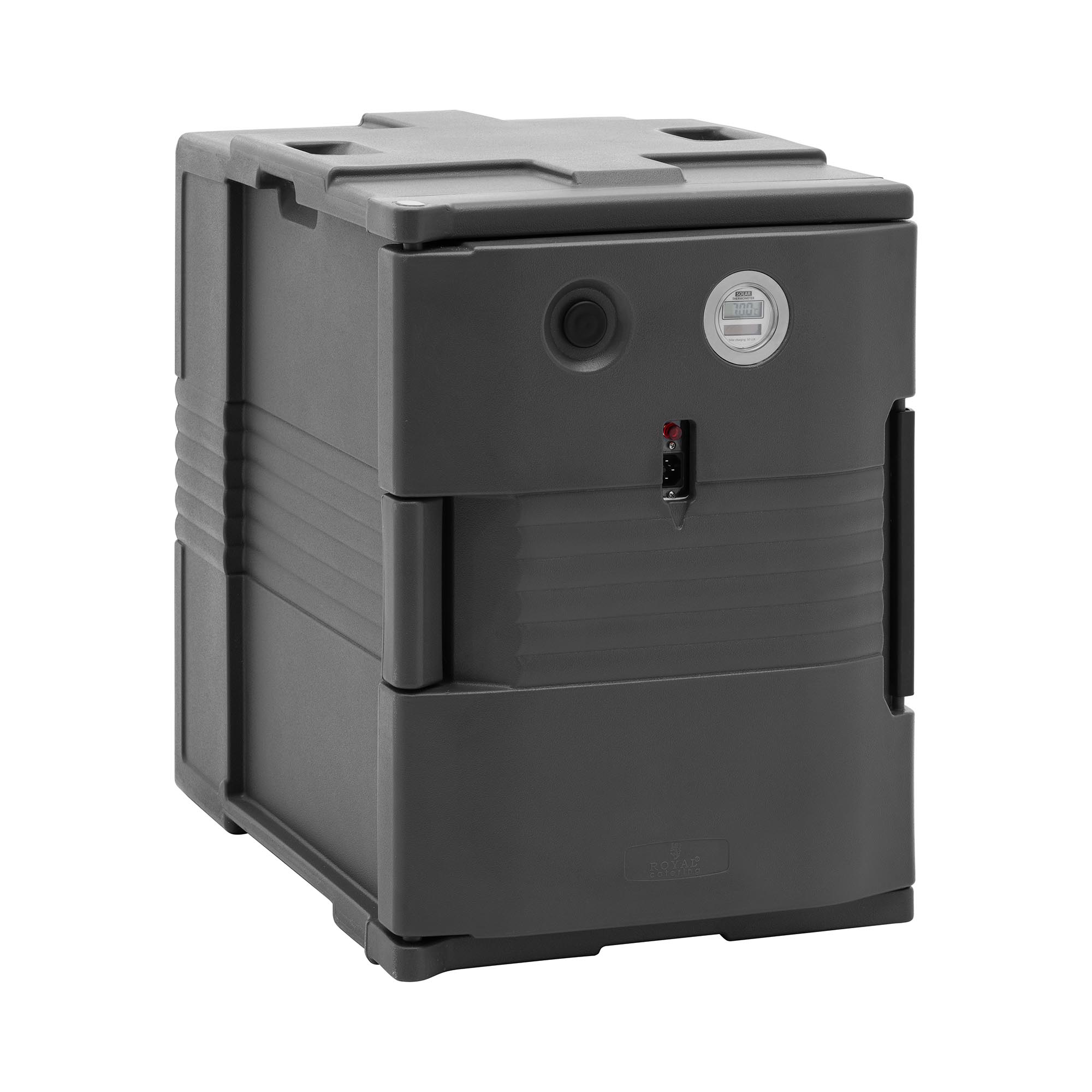Royal Catering Thermobox beheizt - 90 L - für GN 1/1 Behälter - Frontloader - mit Temperaturanzeige