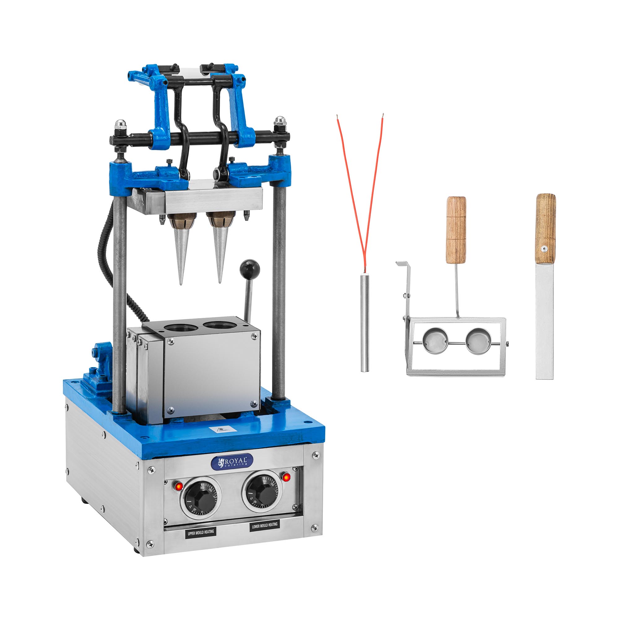 Waffeleisen für Eiswaffeln - 50 - 60 Waffeln/h - 47 x 112 mm - Royal Catering