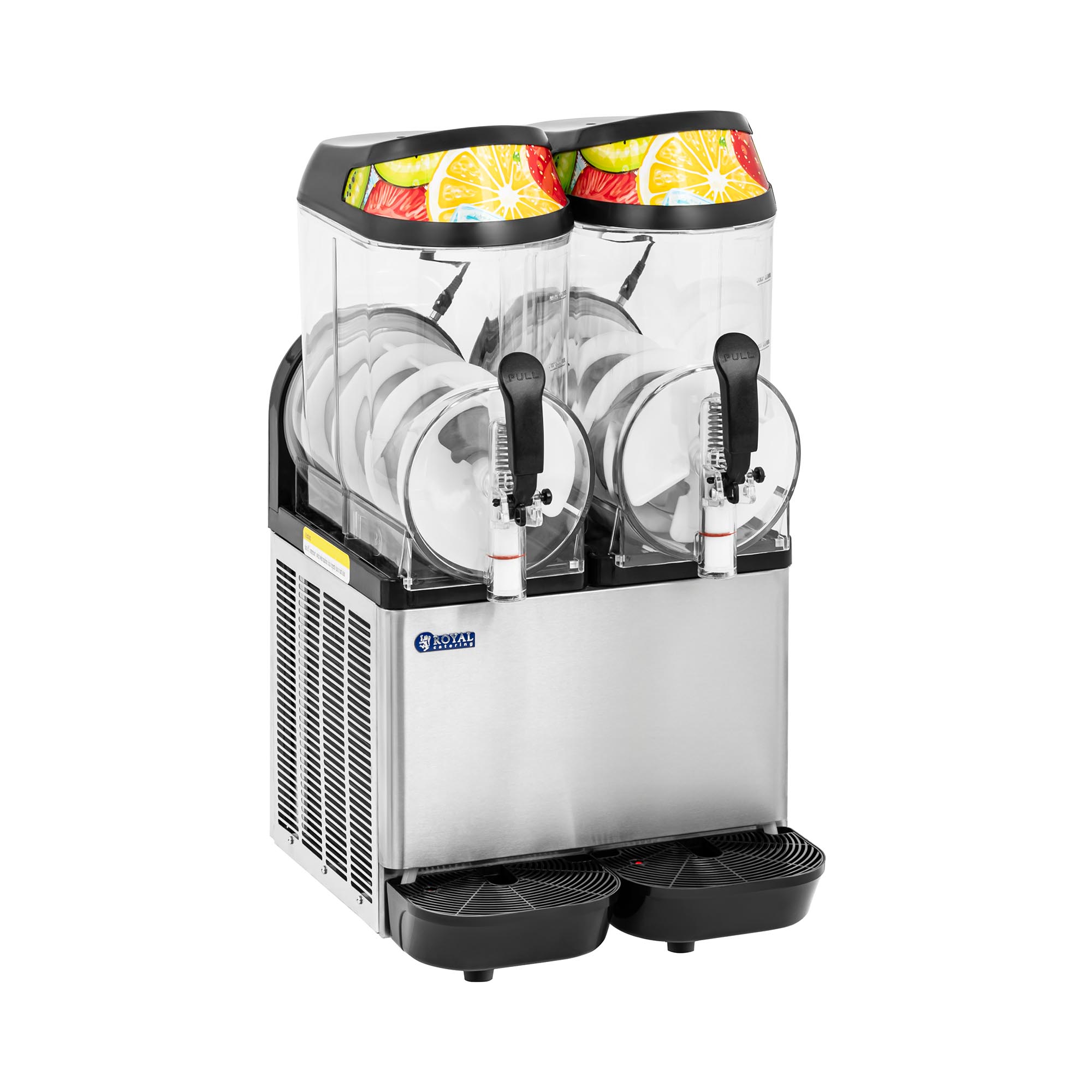 Slush-Maschine - 2 x 14 l - LED - digitales Bedienfeld - Royal Catering