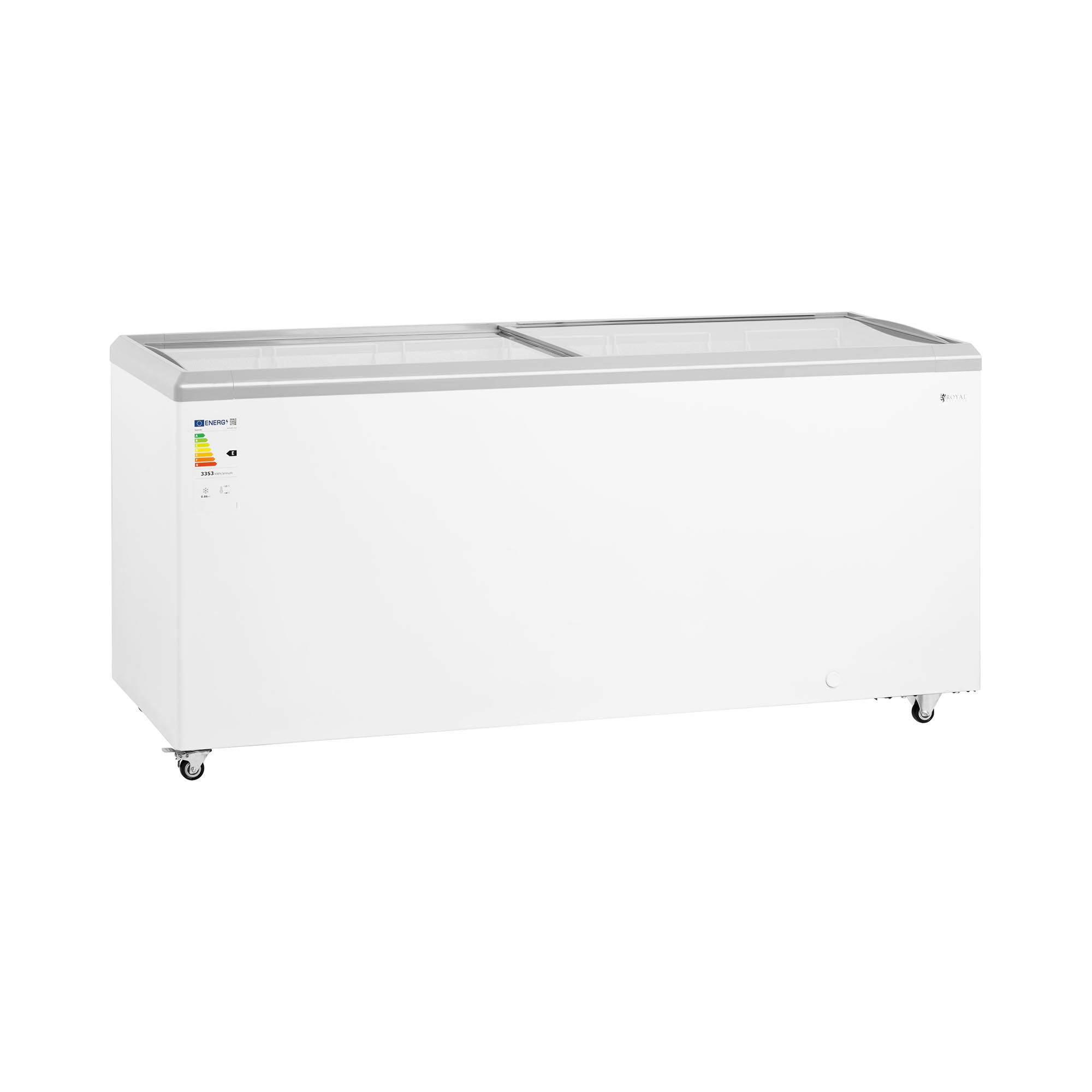 Gefriertruhe - 550 L - Glastüren - abschließbar - Royal Catering