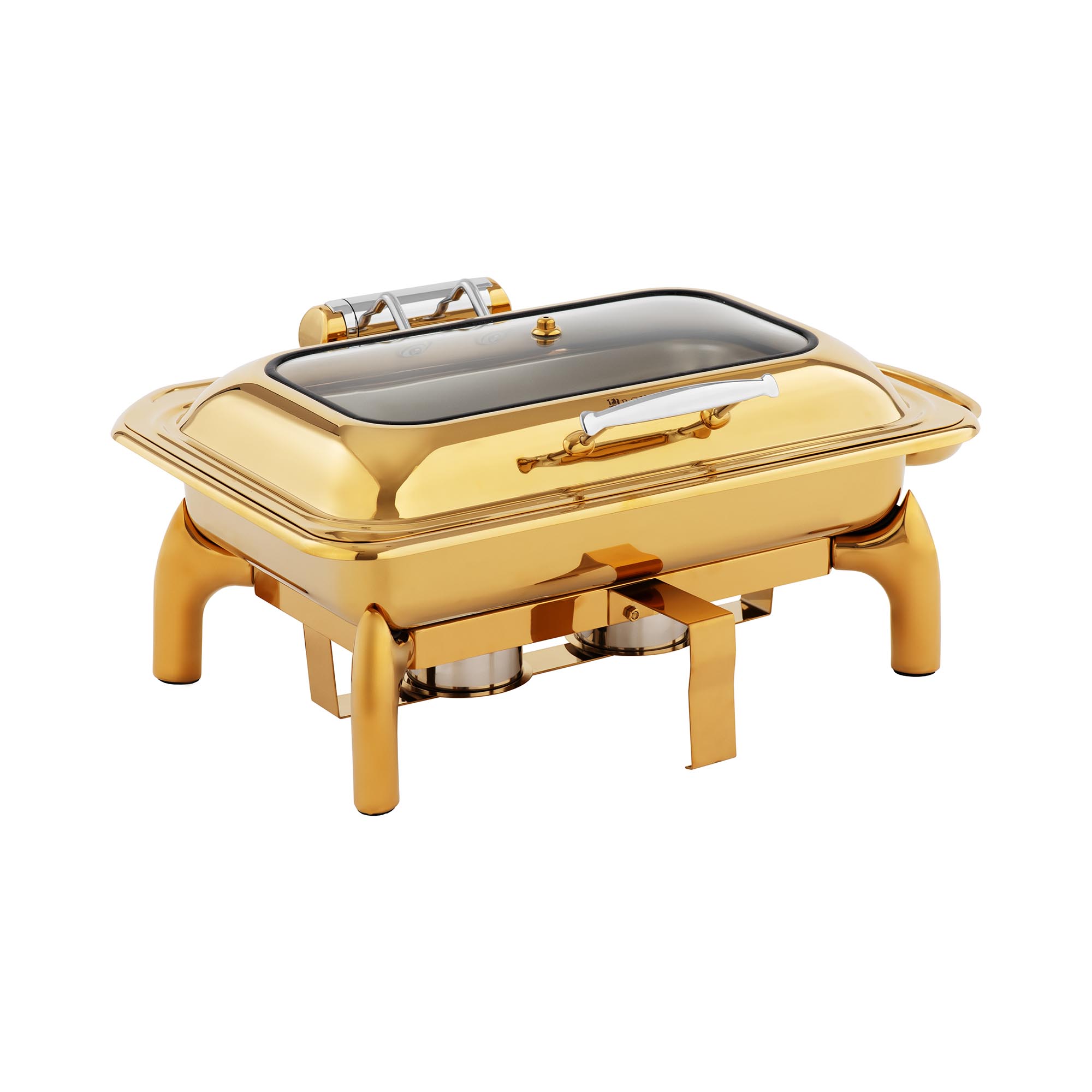 Chafing Dish - GN 1/1 - 9 l - 2 Brennstoffbehälter - mit Sichtfenster - Royal Catering