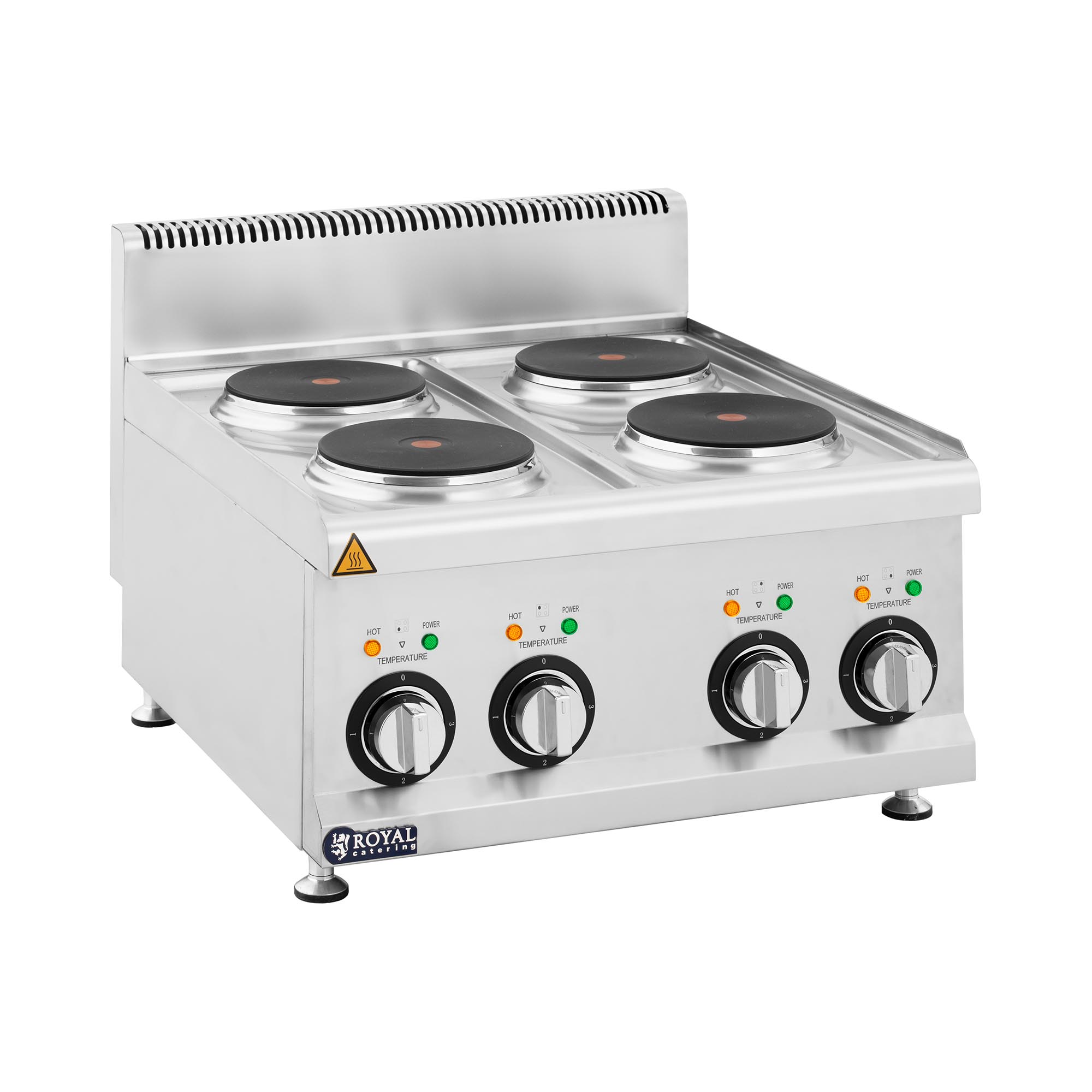 Elektroherd Gastro - 8 kW - 4 Platten - Tischgerät - Royal Catering
