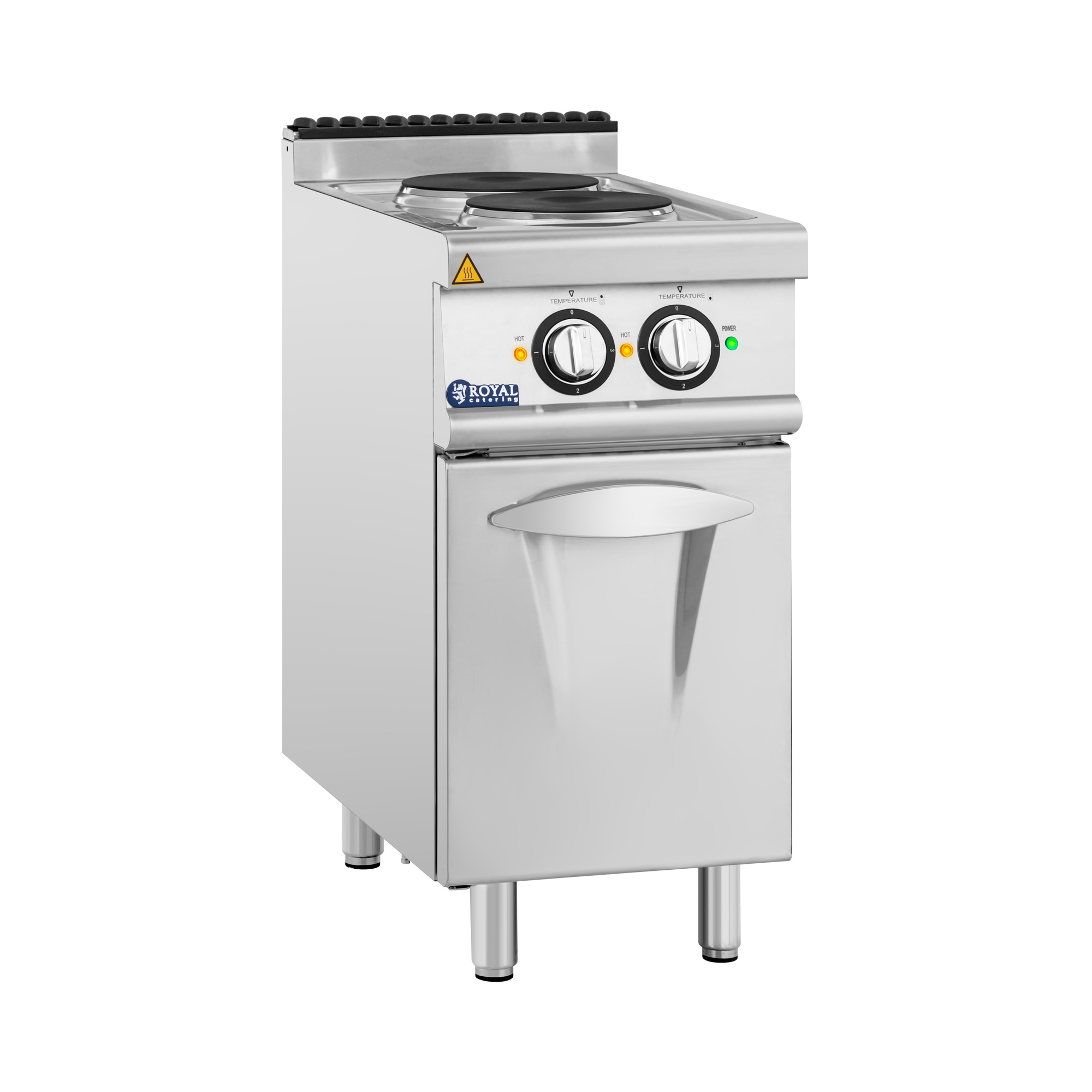 Elektroherd Gastro - 5,2 kW - 2 Platten - Unterschrank - Royal Catering