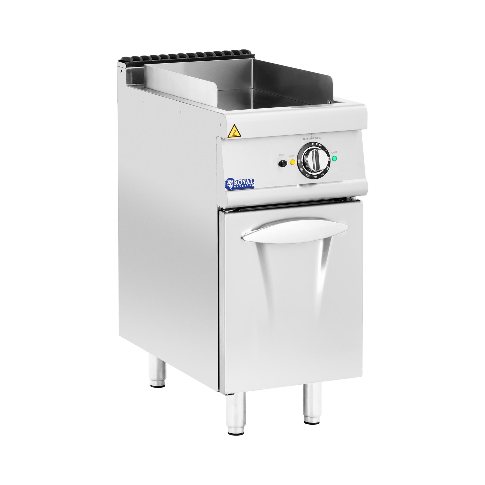 Elektro-Grillplatte - 5,4 kW - glatt - Unterschrank - Royal Catering