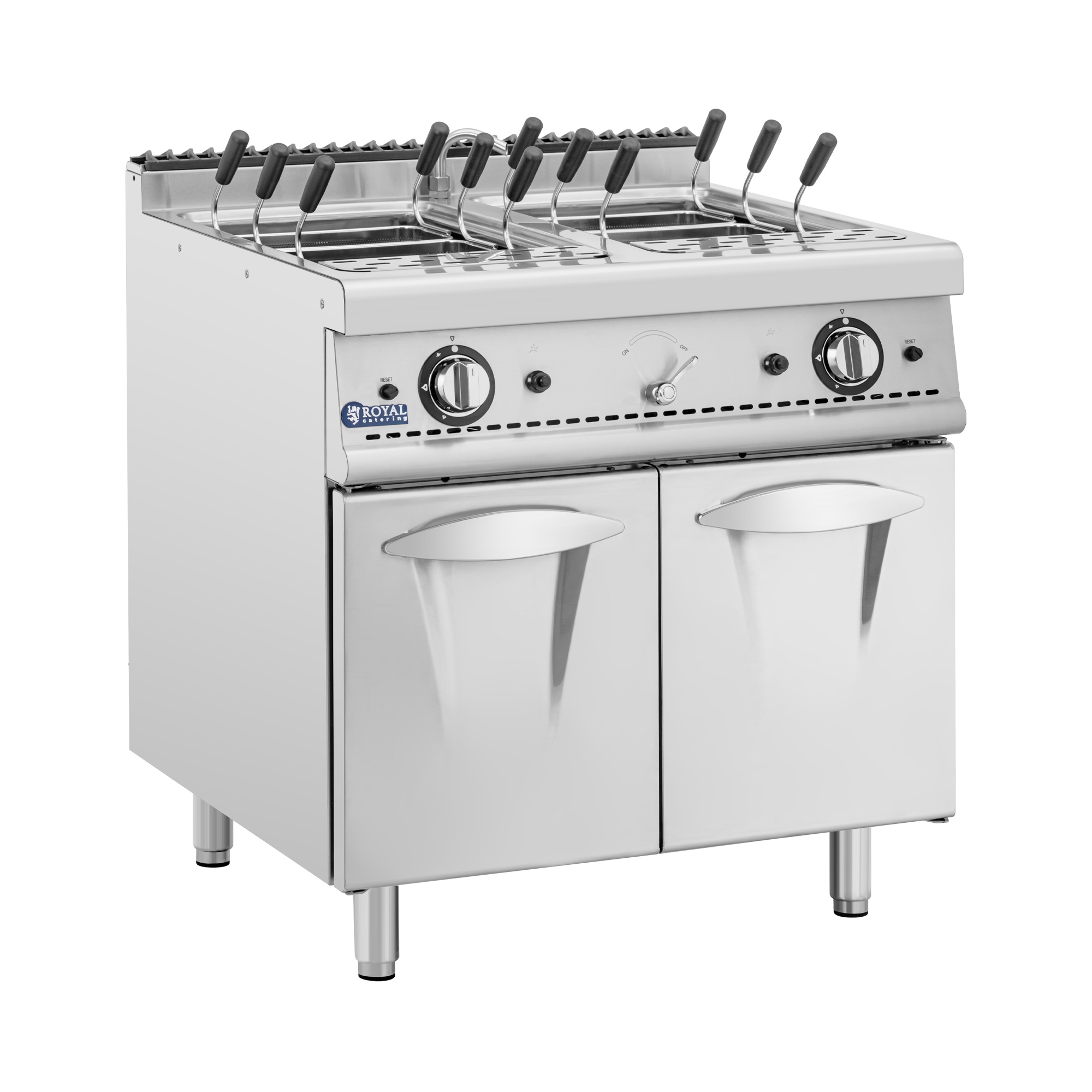 Gas-Nudelkocher - 4 x 4 kW - Propangas / LPG / Erdgas - 80 x 73 cm - Pro 730 Series - Royal Catering