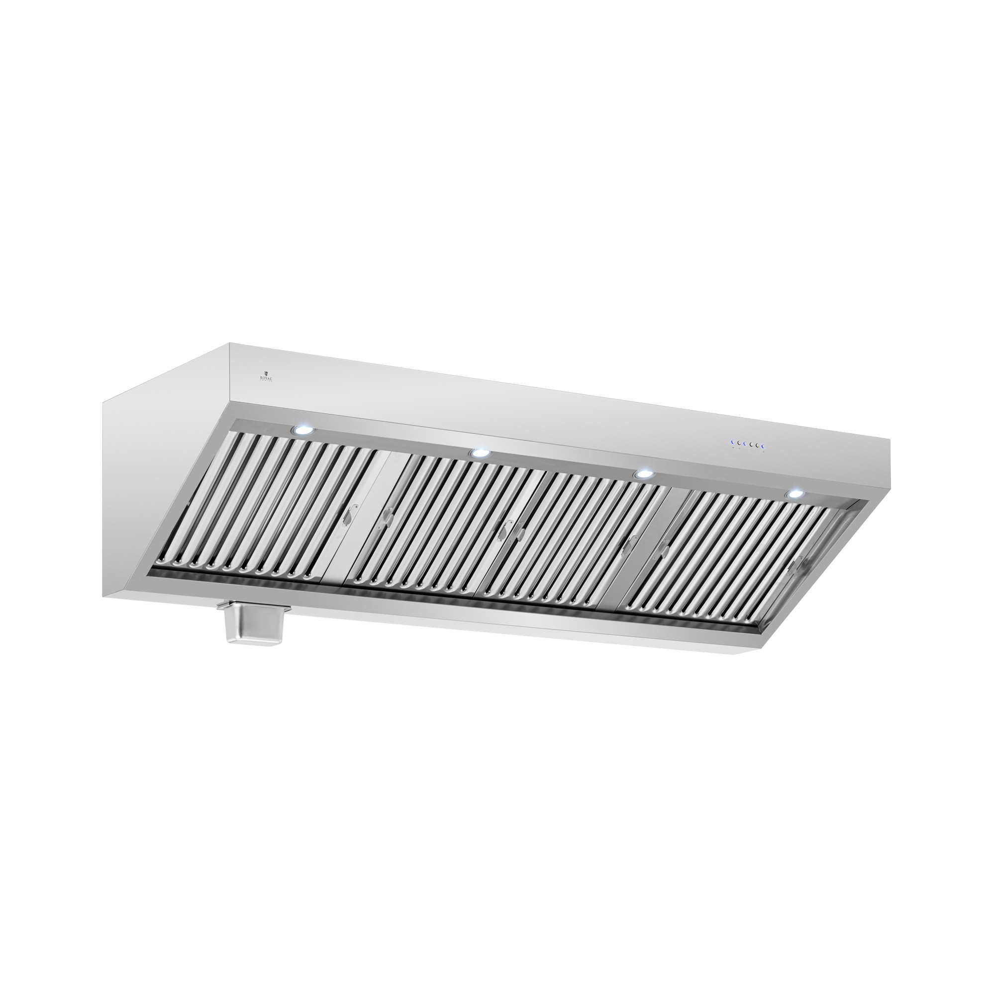 Dunstabzugshaube mit Motor, Regler, Filter und Beleuchtung - 200 cm - 1500 m³/h - Royal Catering