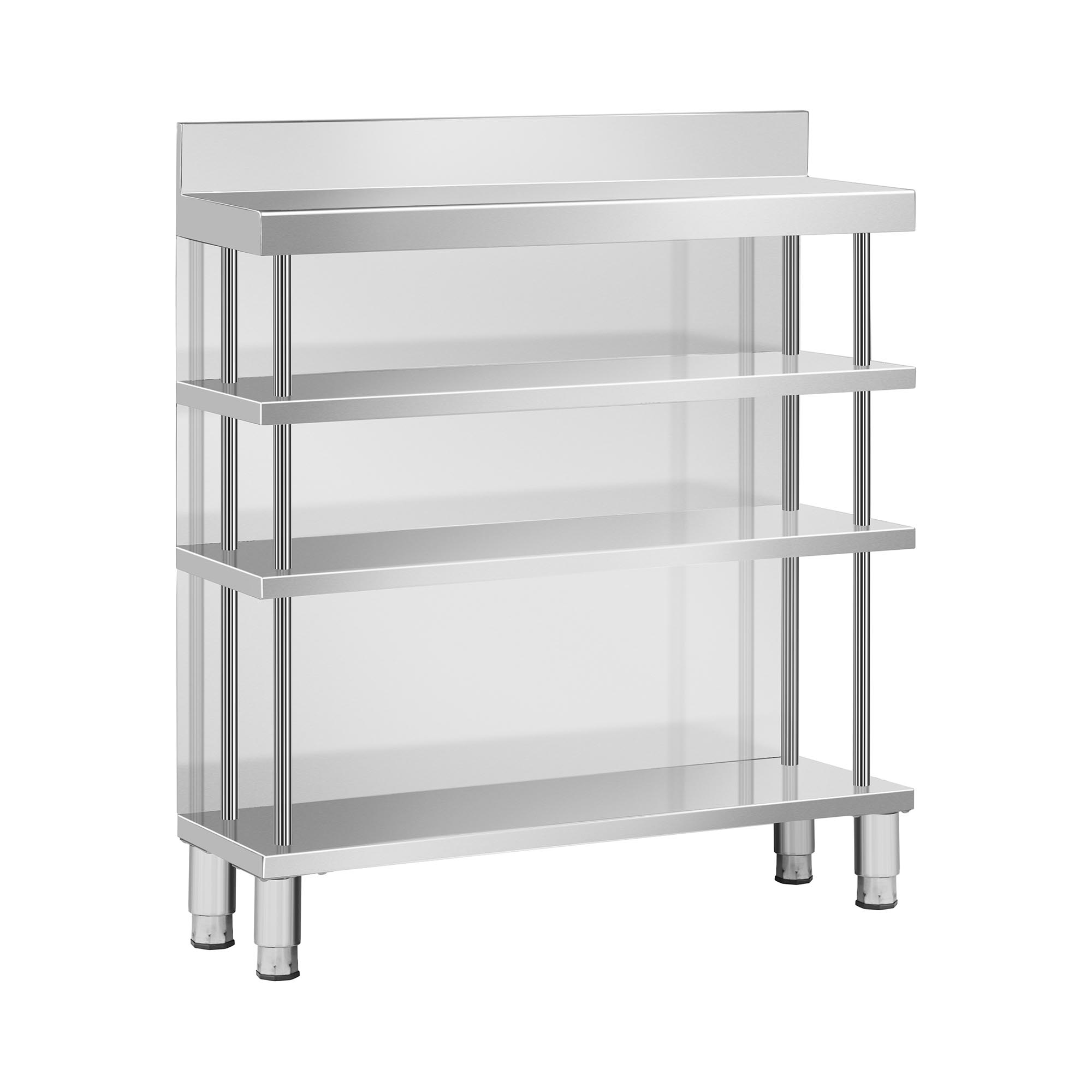 Bar-Arbeitstisch - Edelstahl - 100 x 30 x 115 cm - Royal Catering