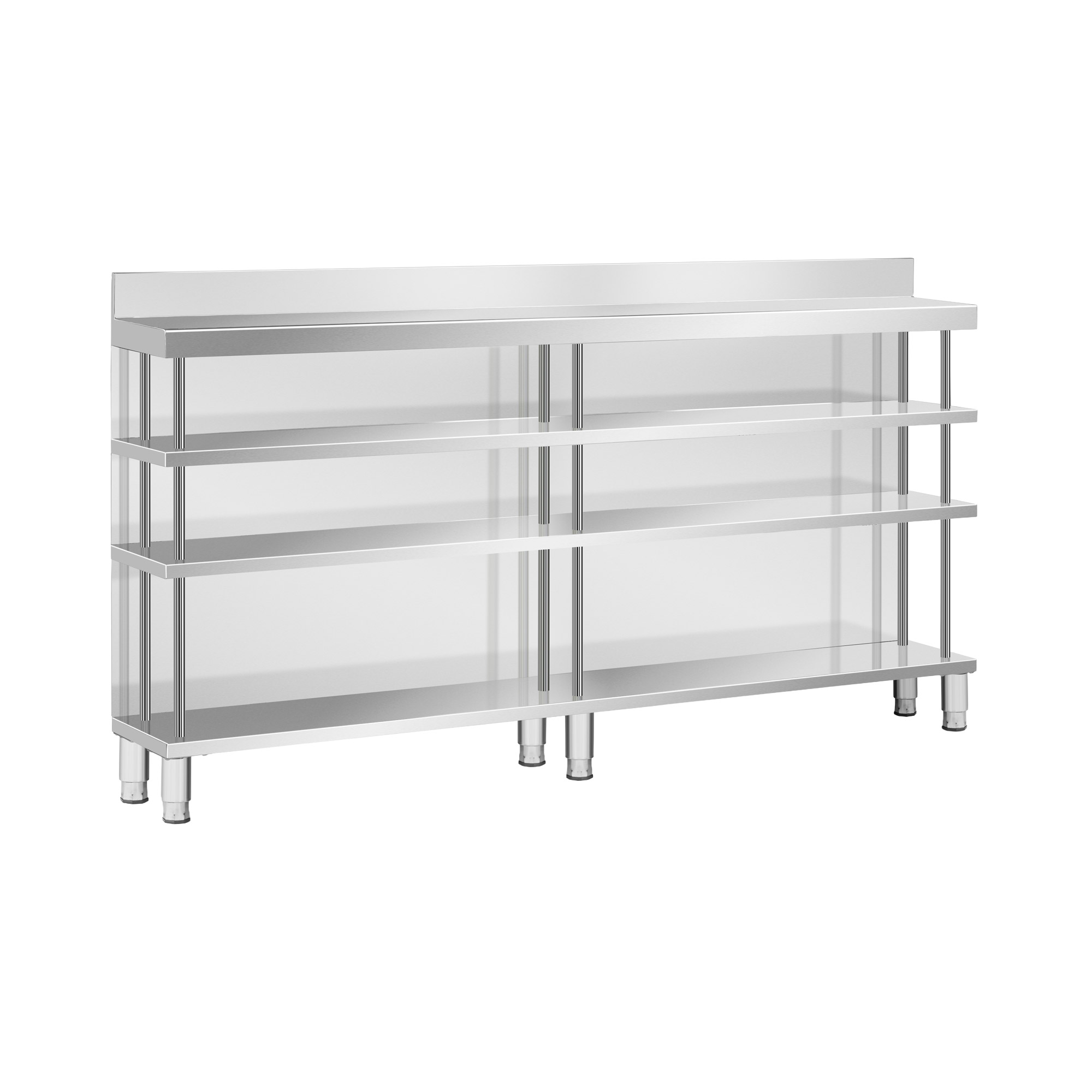 Bar-Arbeitstisch - Edelstahl - 200 x 30 x 115 cm - Royal Catering