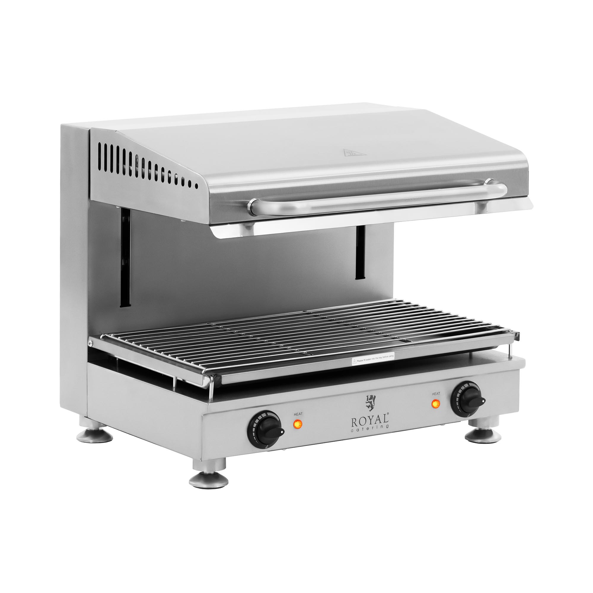 Salamander-Grill - 5000 W - 400 V - 60 cm - höhenverstellbares Heizelement - Royal Catering