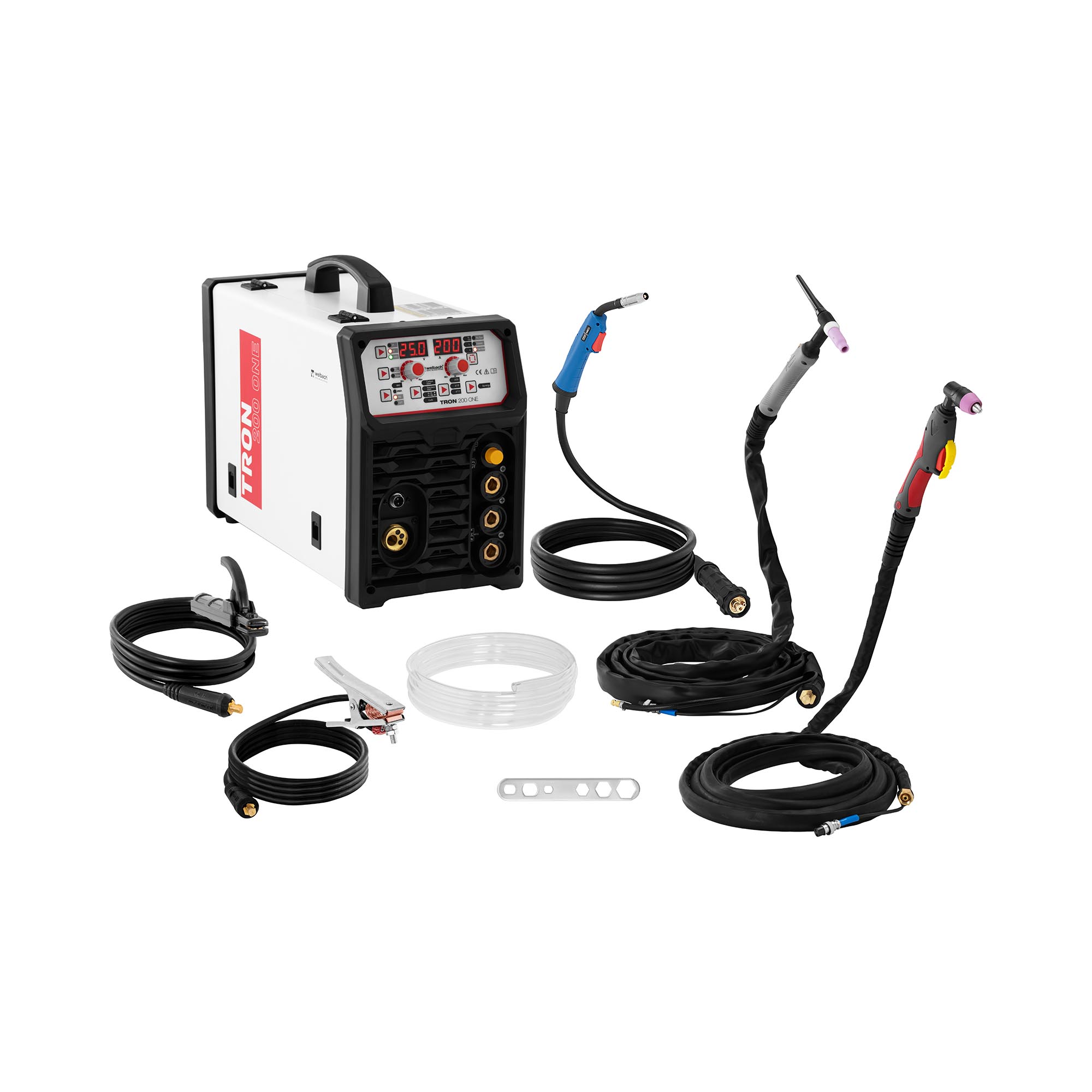 welbach Kombi-Schweißgerät - WIG 200 A - Duty Cycle 60 % - Cut 50 A - MIG/MAG 200 A