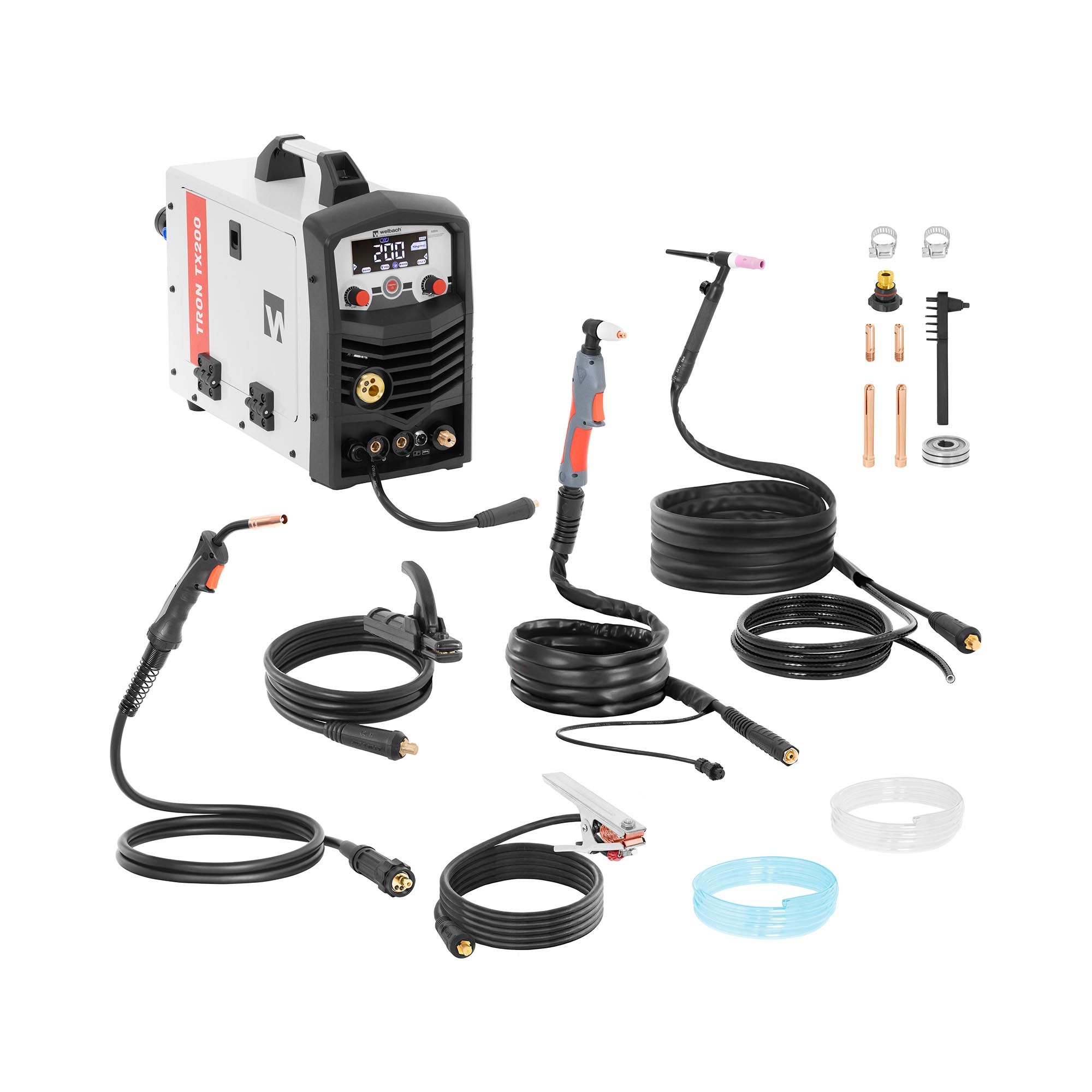 welbach Kombi-Schweißgerät - MIG/MAG - 200 A - MMA - CUT 50 A - WIG Liftarc