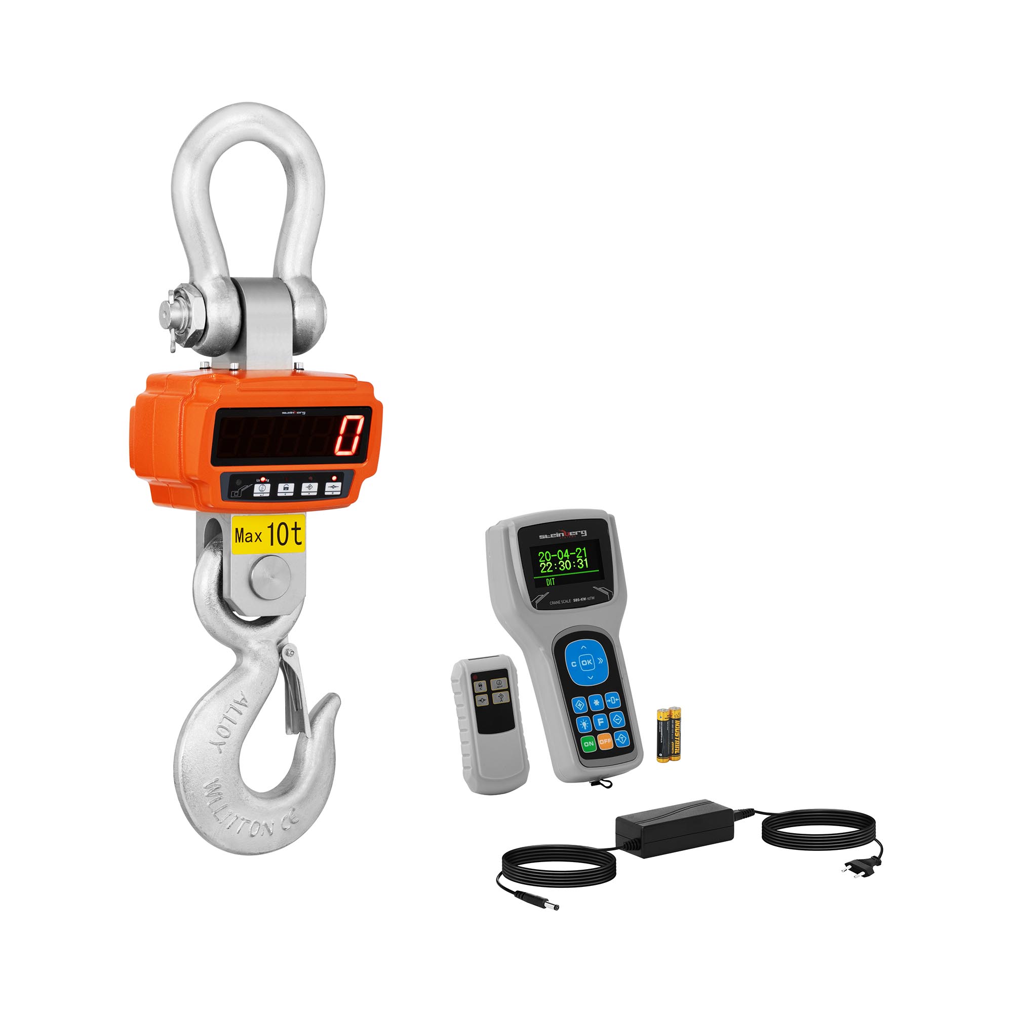 Steinberg Systems Kranwaage - 10 000 kg / 2 kg - LED - digital - Fernbedienung mit Display