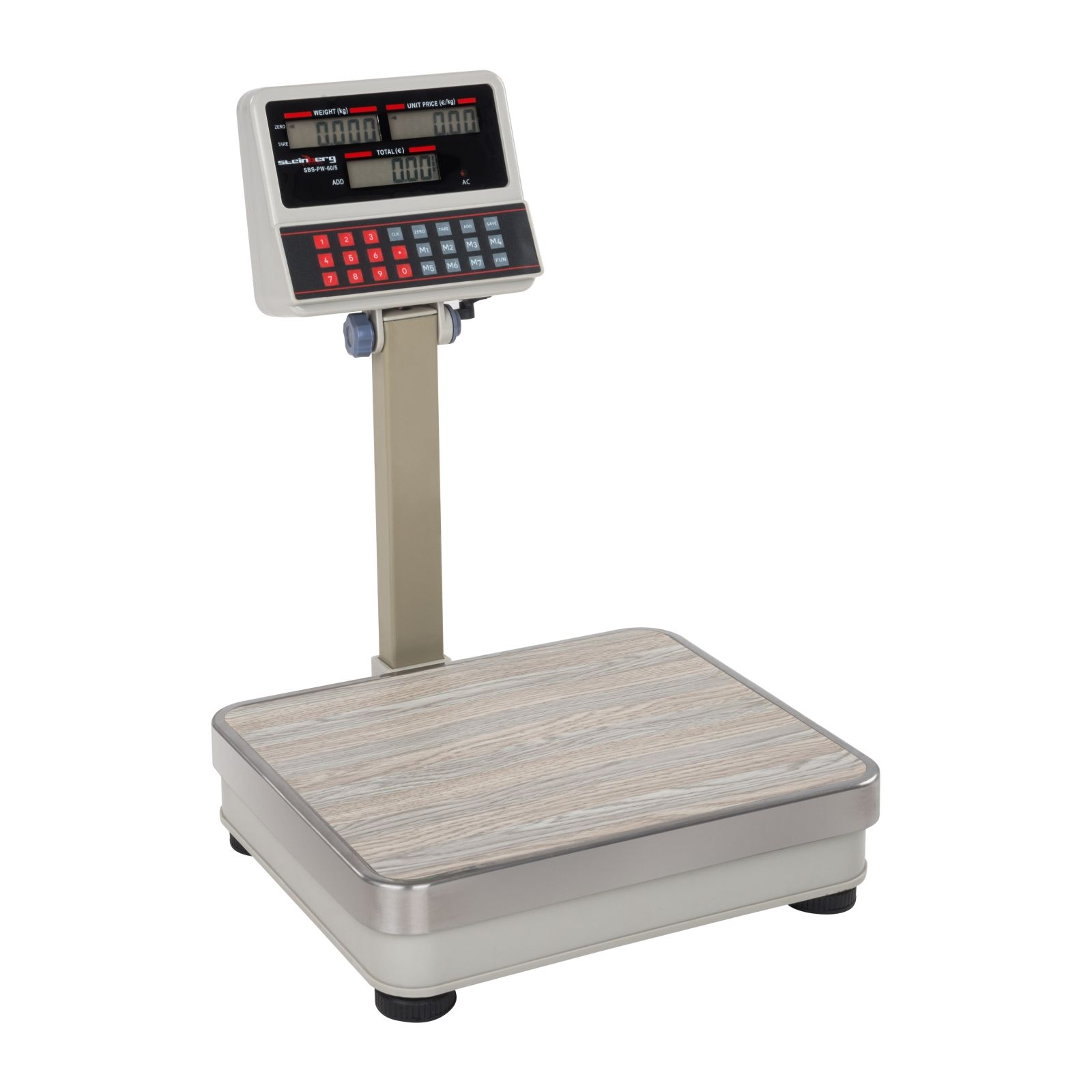 Steinberg Systems Kontrollwaage - 100 kg / 10 g - 30 x 35 cm - 6 LCD-Hochanzeige