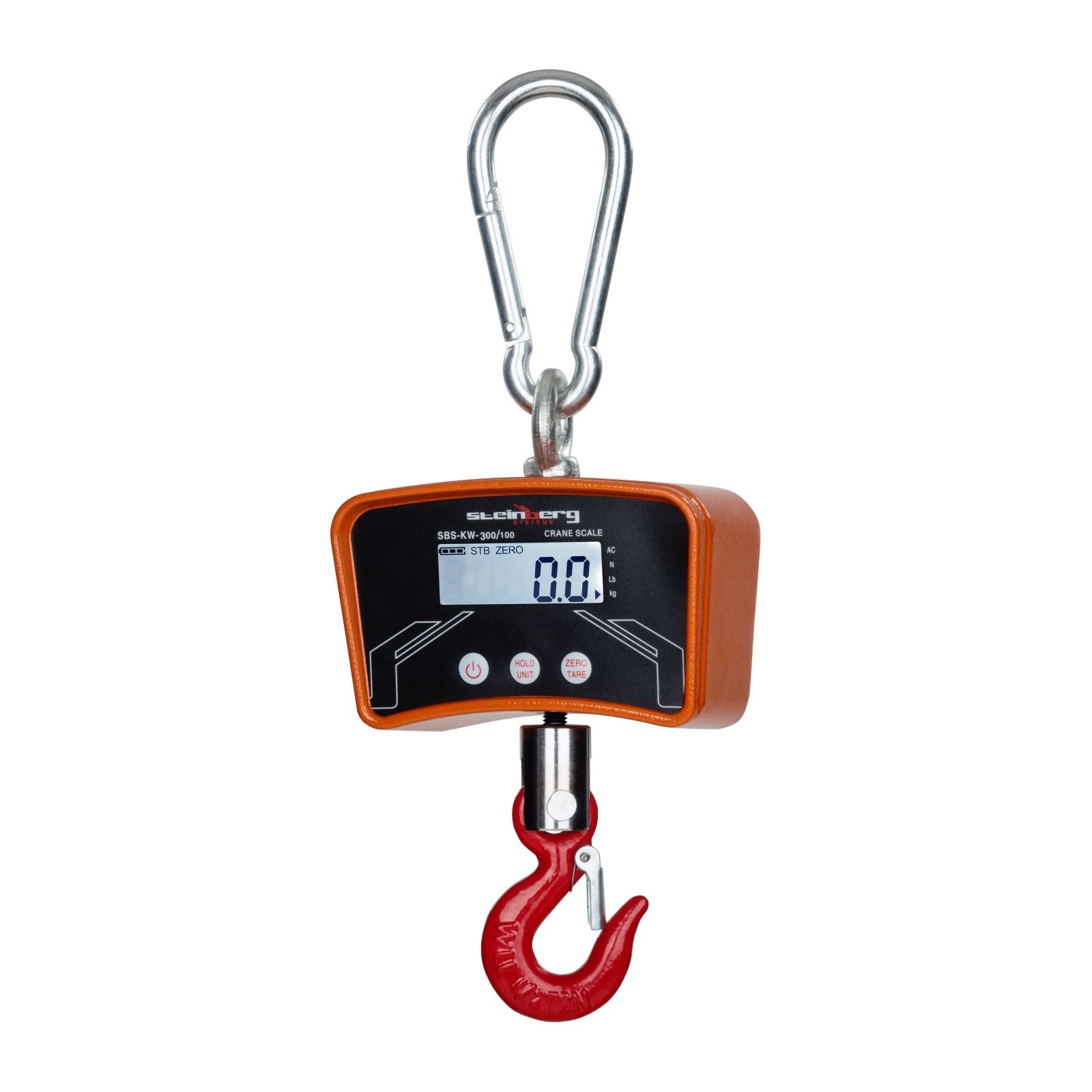 Steinberg Systems Hängewaage - 300 kg / 0,1 kg - LCD - digital - Sicherheithaken