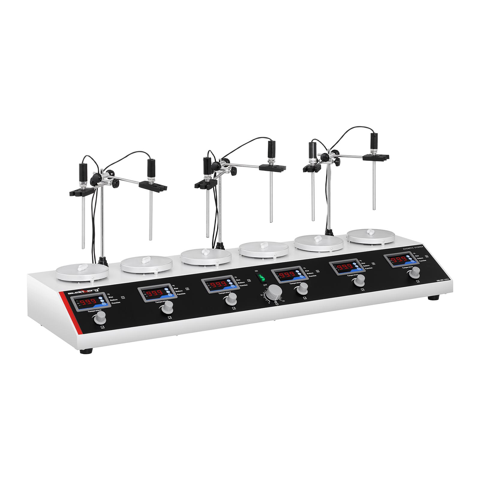 Steinberg Systems Magnetrührer mit Heizplatte 6-fach